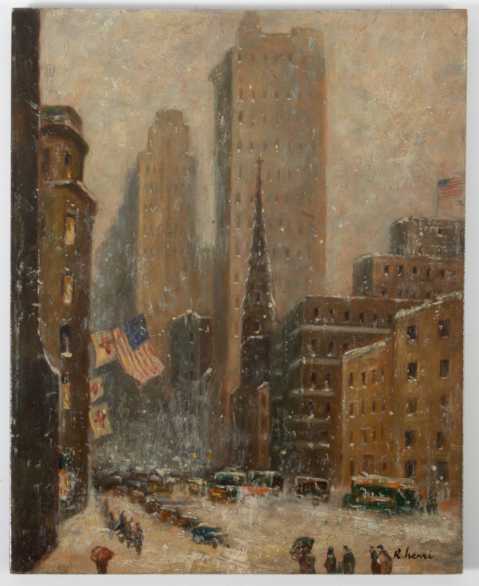 OIL PAINTING ON PANEL (1 of 3)