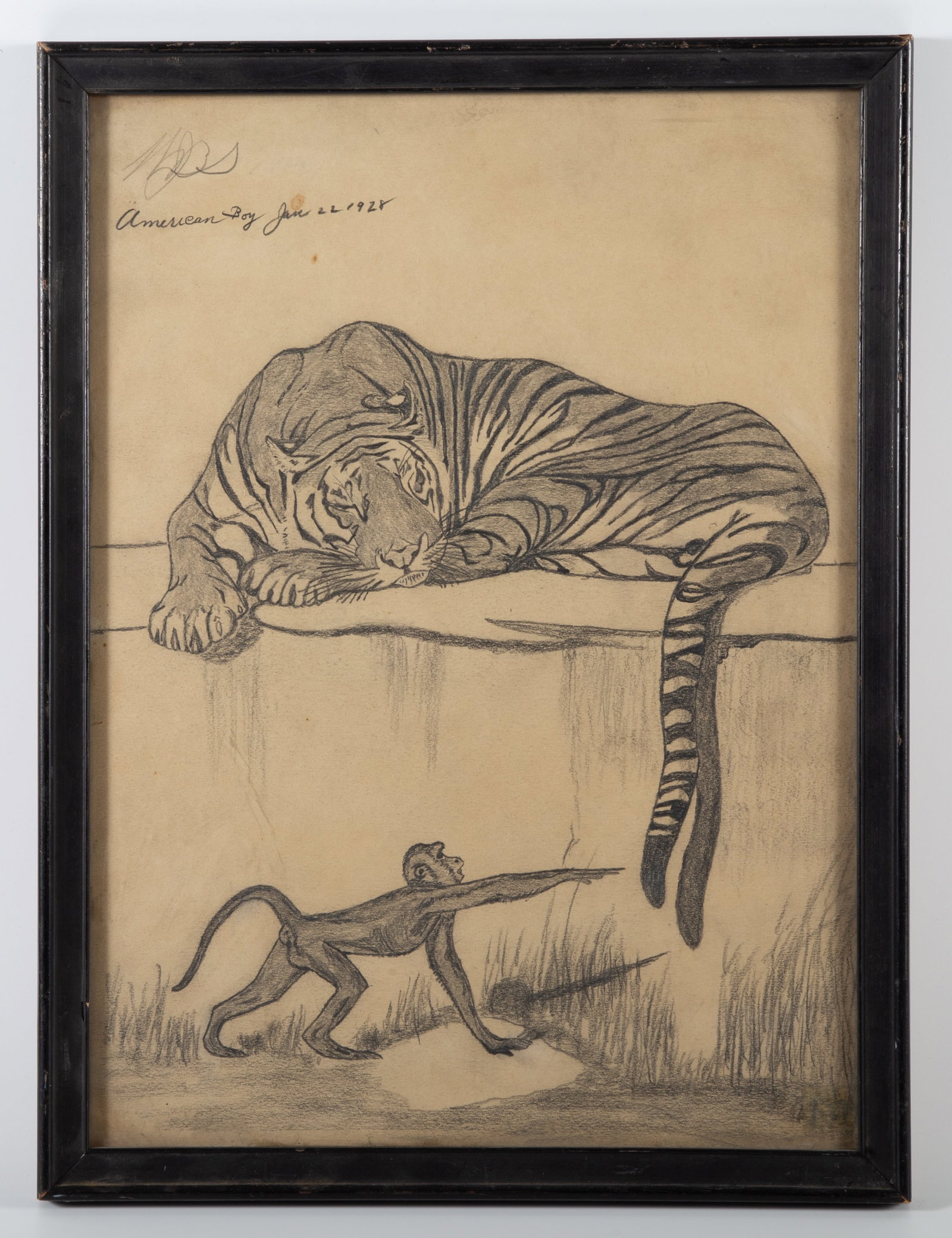 1928 AMERICAN BOY TIGER ILLUSTRATION (1 of 3)