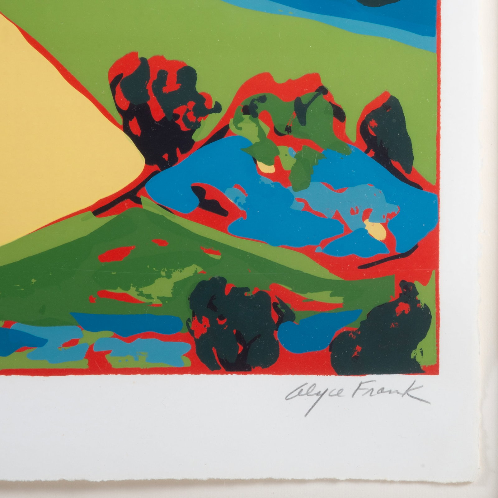 ALYCE FRANK COLORED LITHOGRAPH - 2