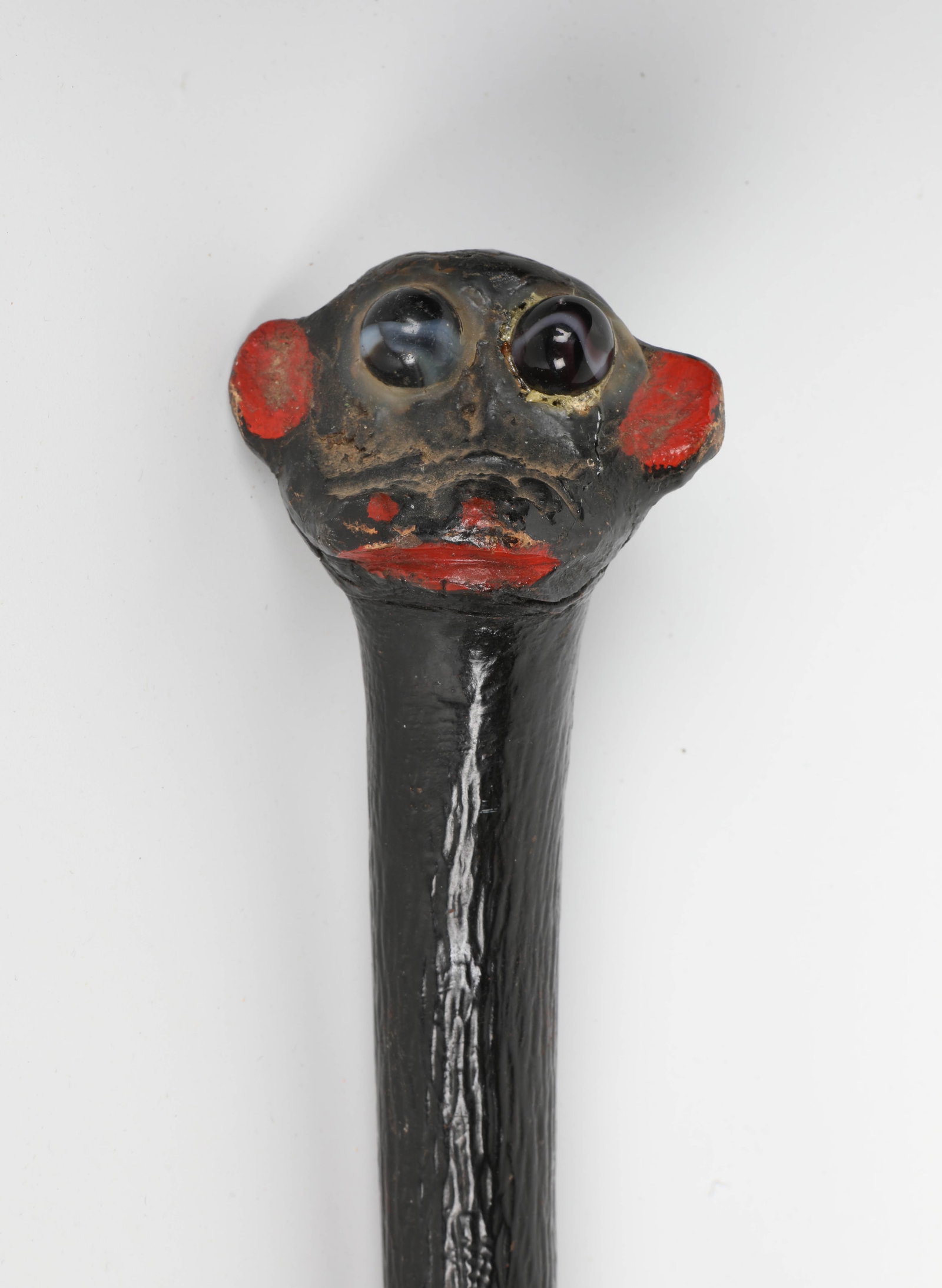 CARVED MONKEY HEAD CANE - 2