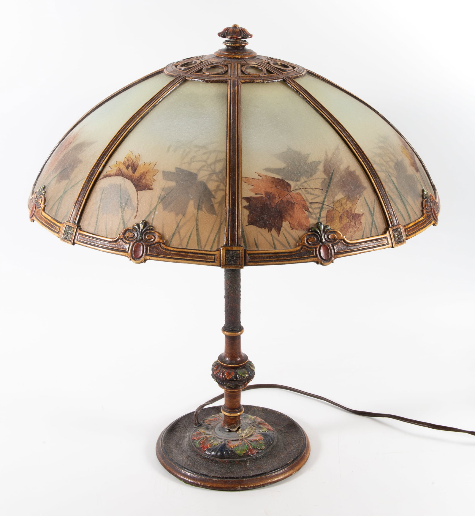 REVERSE PAINTED TABLE LAMP (1 of 6)