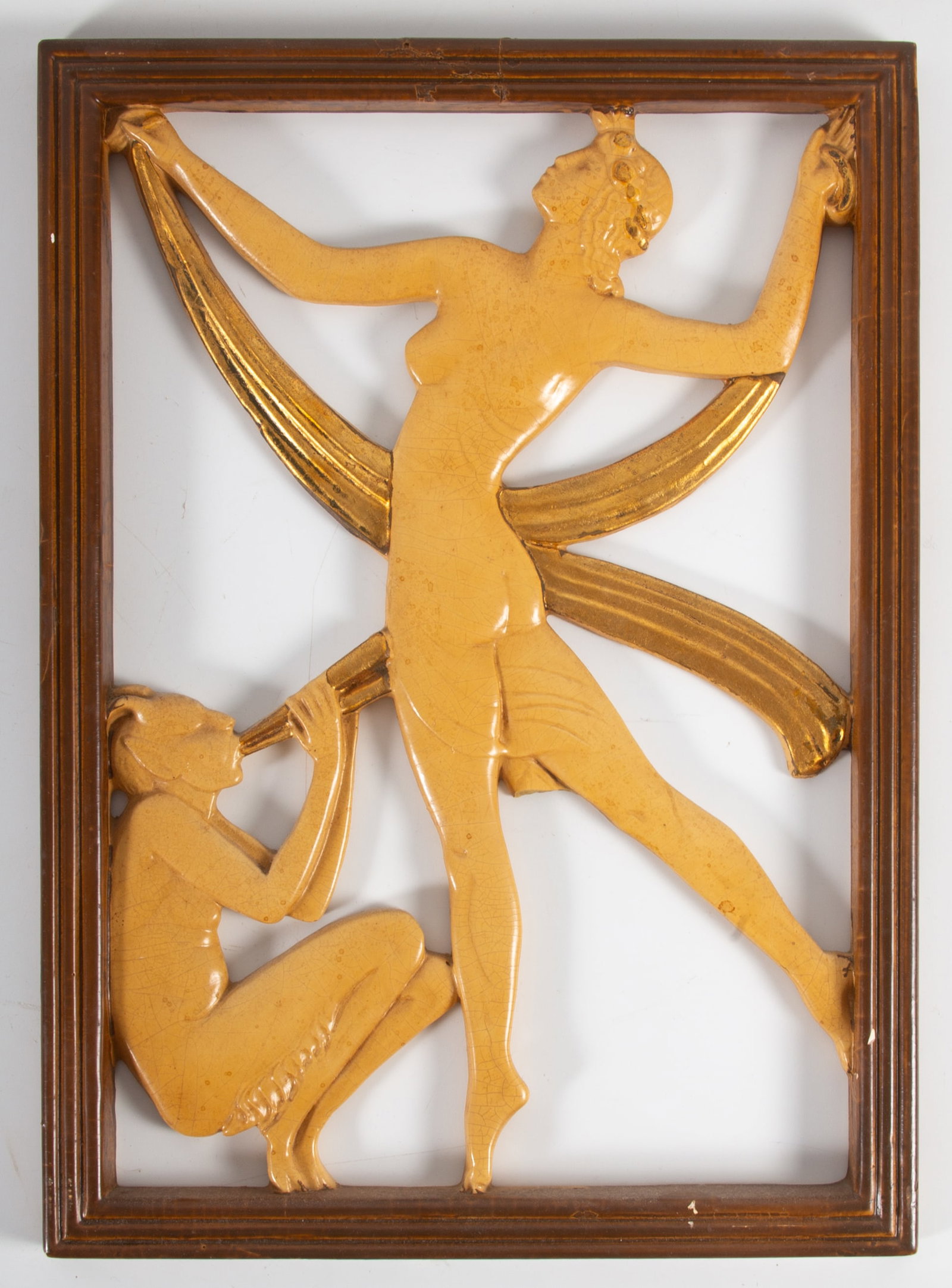 PAIR DECO "NEW ART WARE" PLAQUES - 2