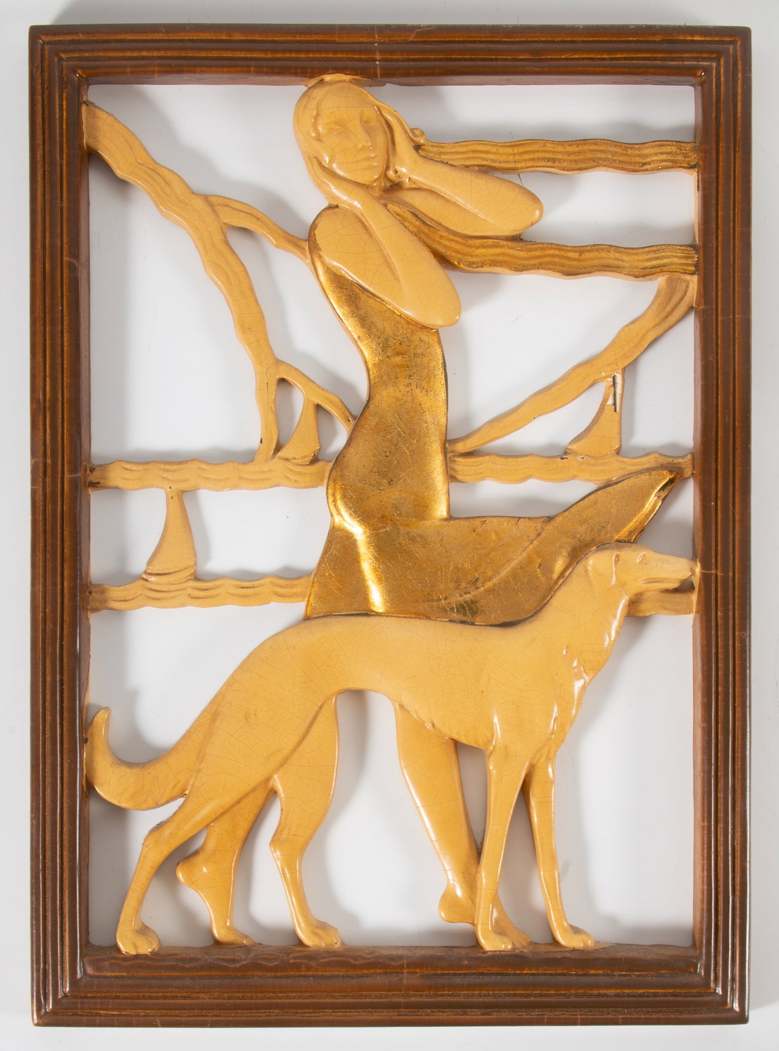PAIR DECO "NEW ART WARE" PLAQUES - 3