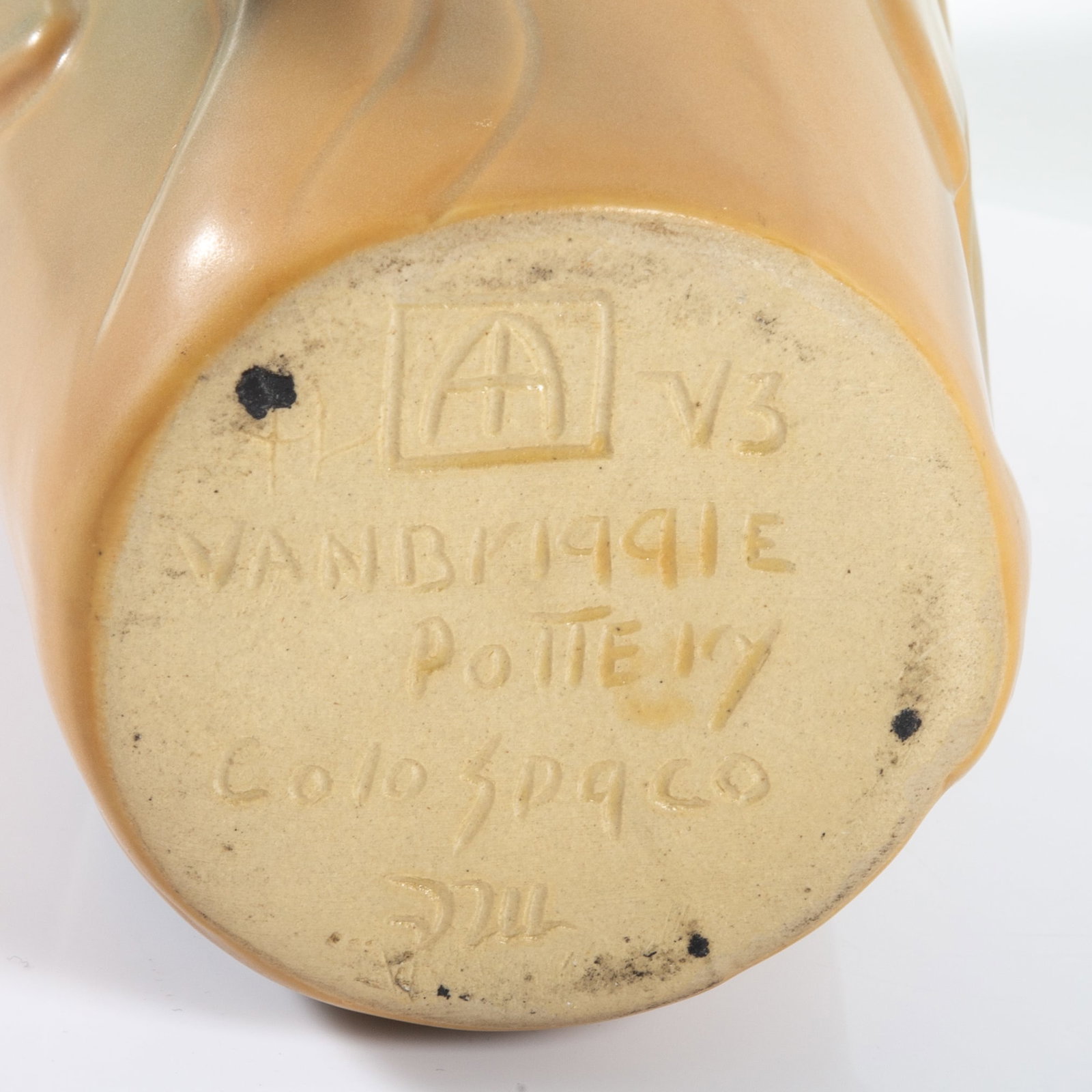 VAN BRIGGLE POTTERY VASE - 4