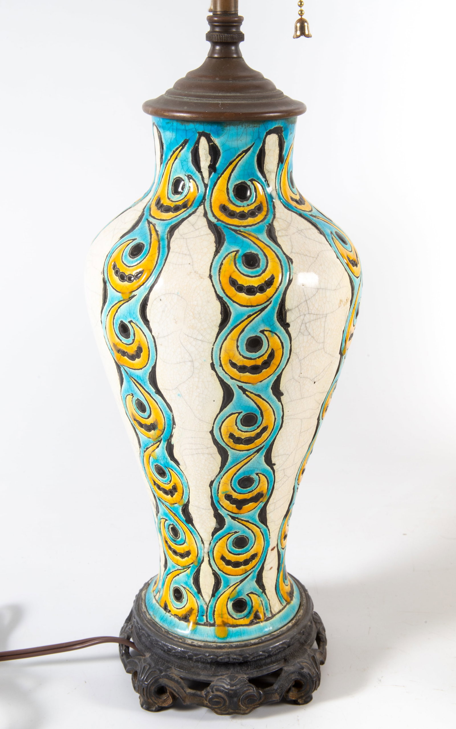 CHARLES CATTEAU DECO LAMP - 4