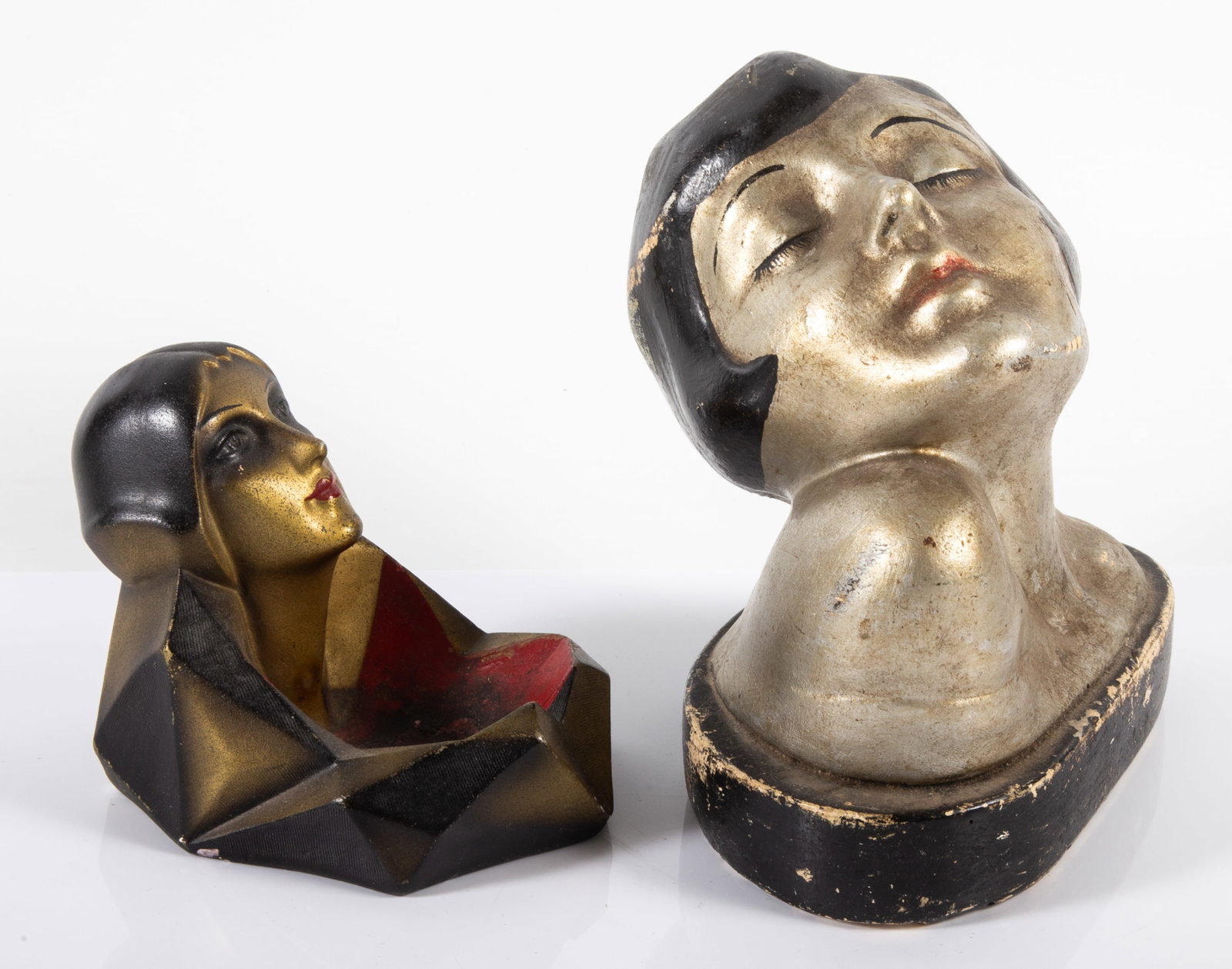 (2) DECO WOMENS BUSTS - 2