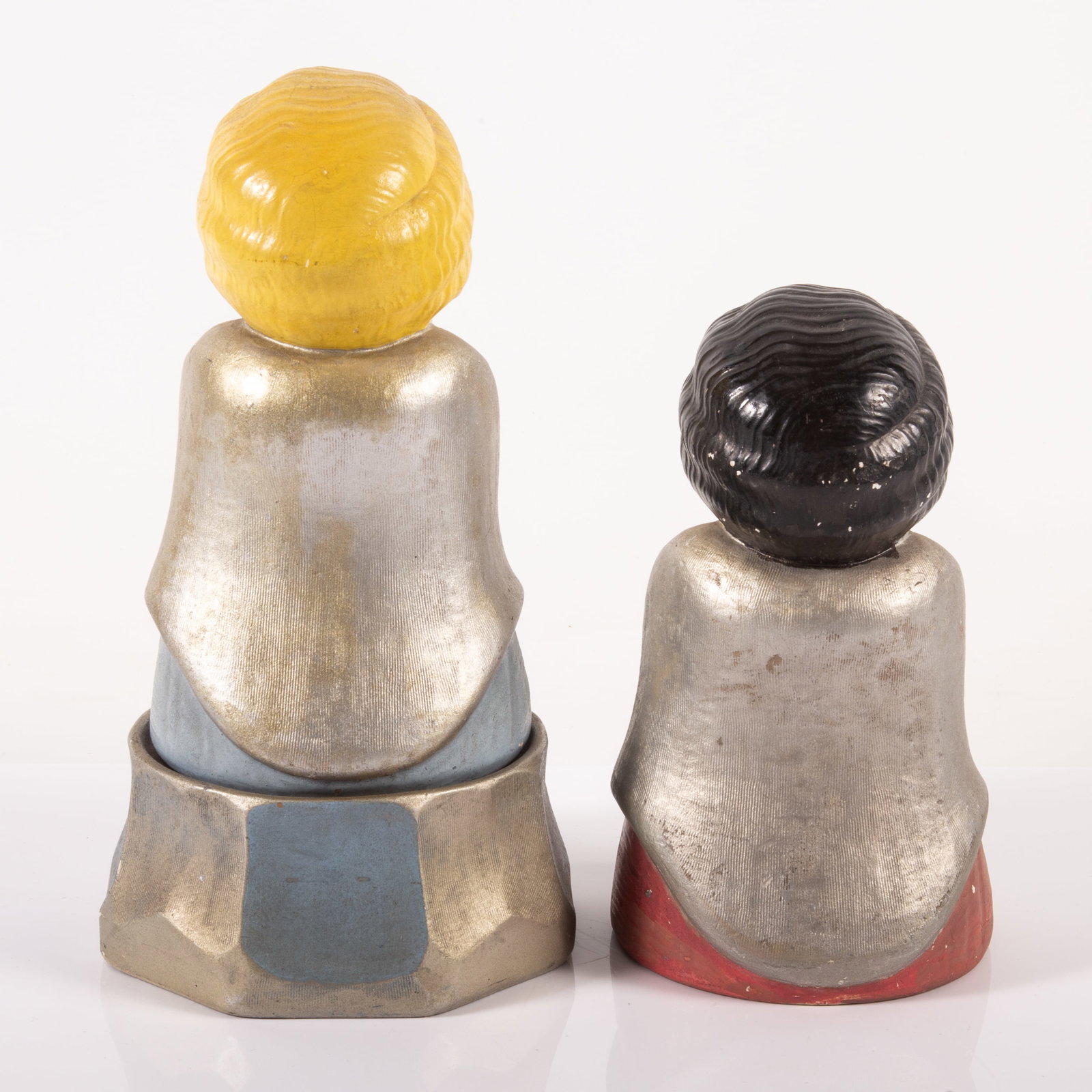 (2) DECO DRESSED BUSTS - 3