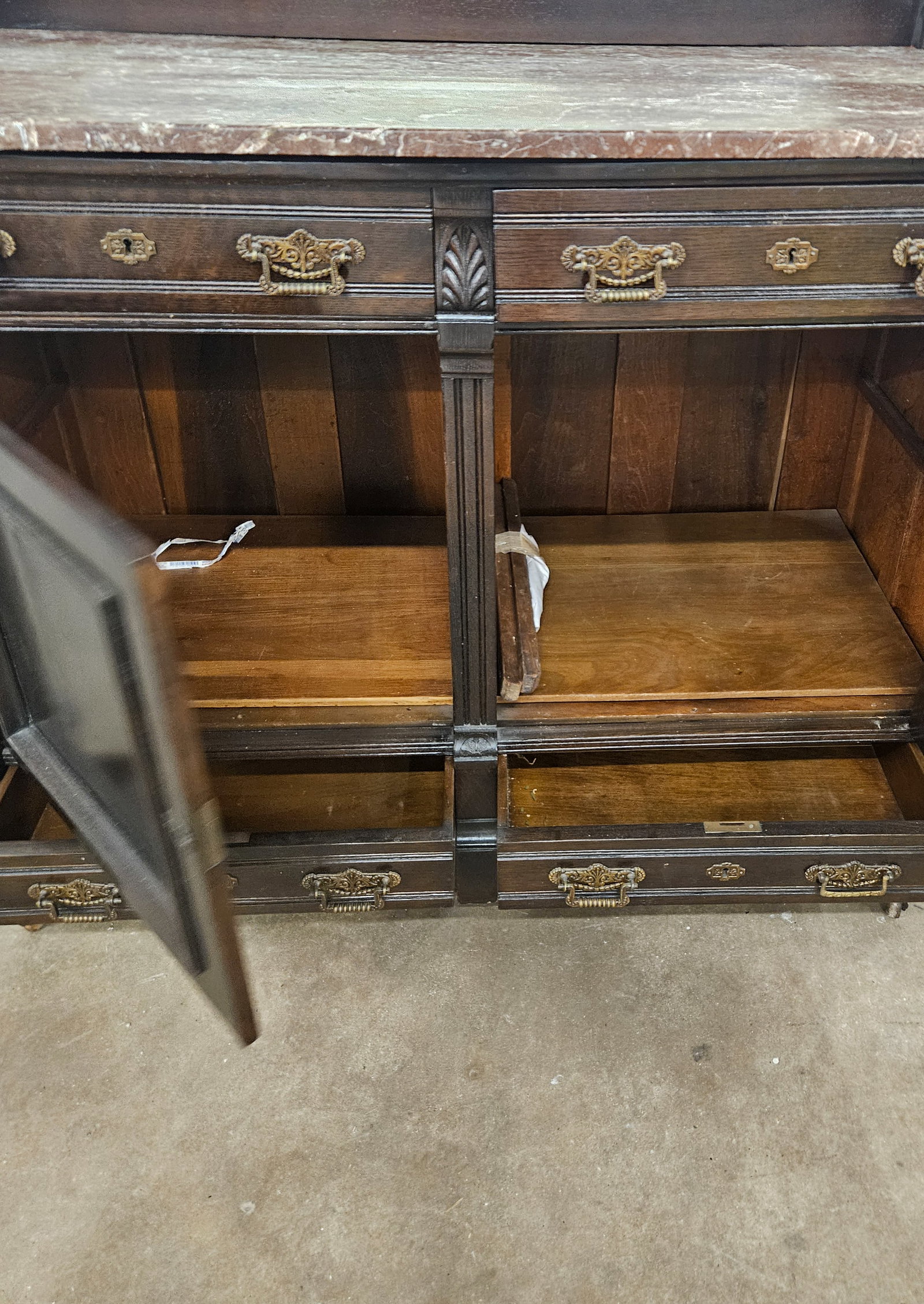 VICTORIAN MARBLE TOP BUFFET - 10