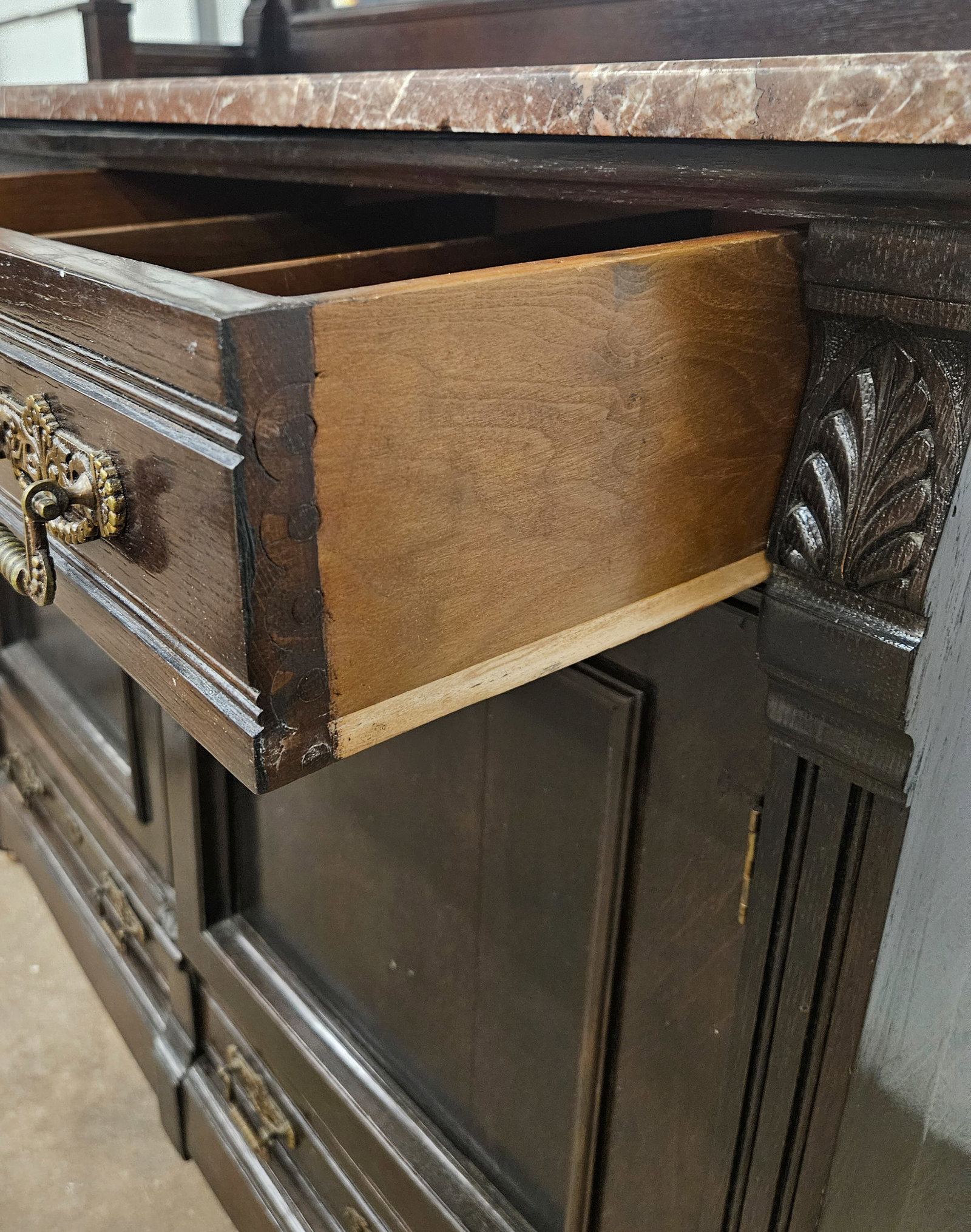 VICTORIAN MARBLE TOP BUFFET - 12