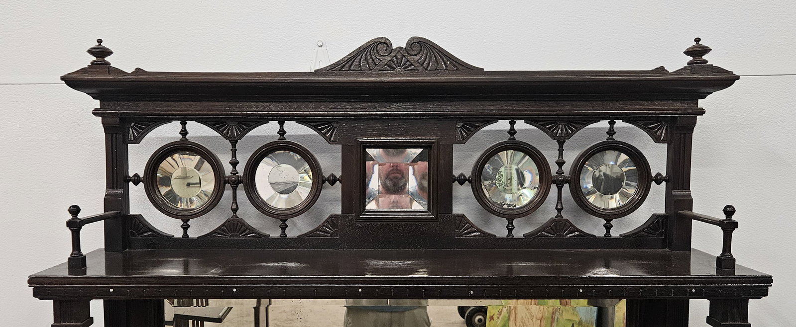 VICTORIAN MARBLE TOP BUFFET - 3