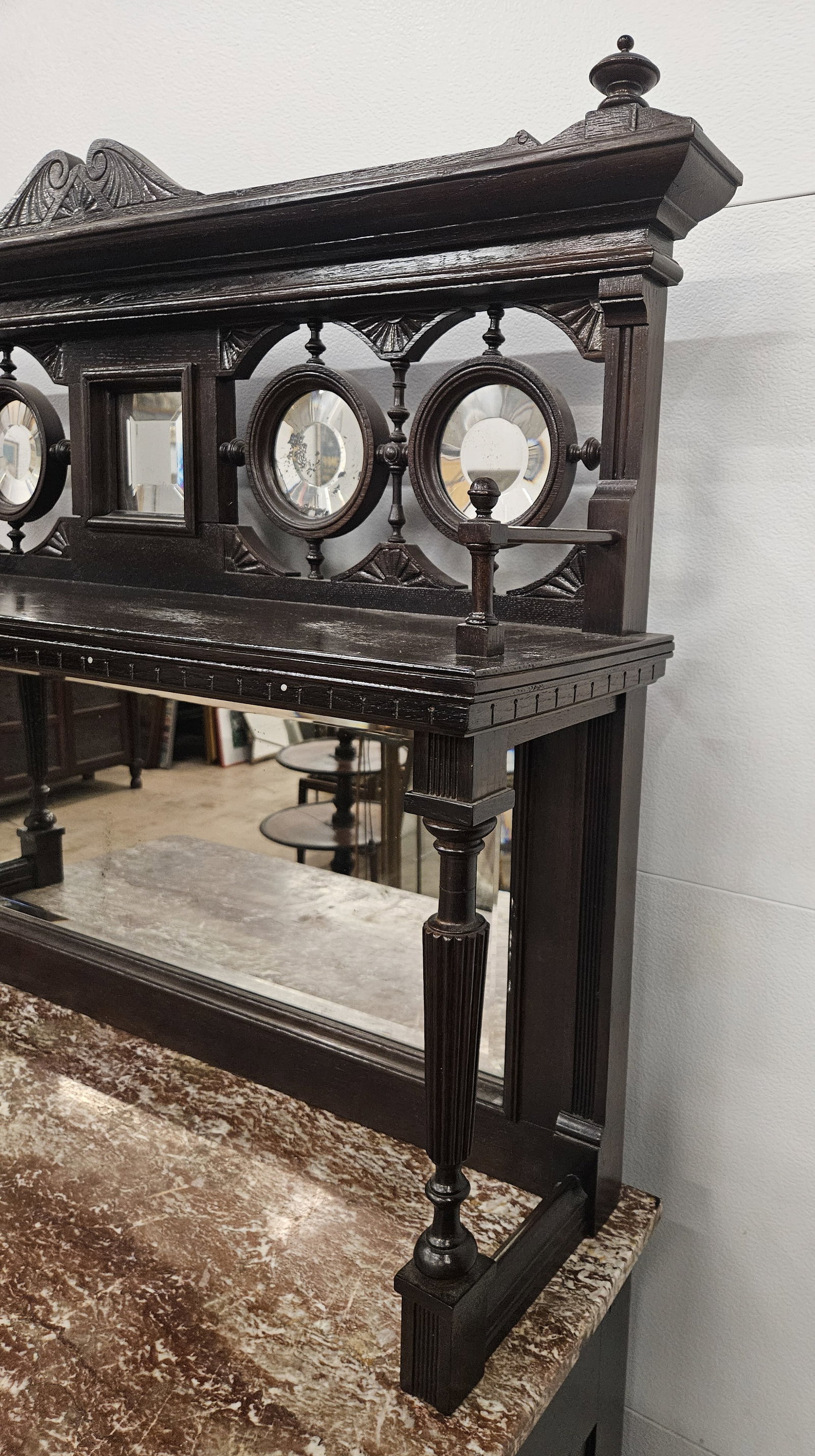VICTORIAN MARBLE TOP BUFFET - 6