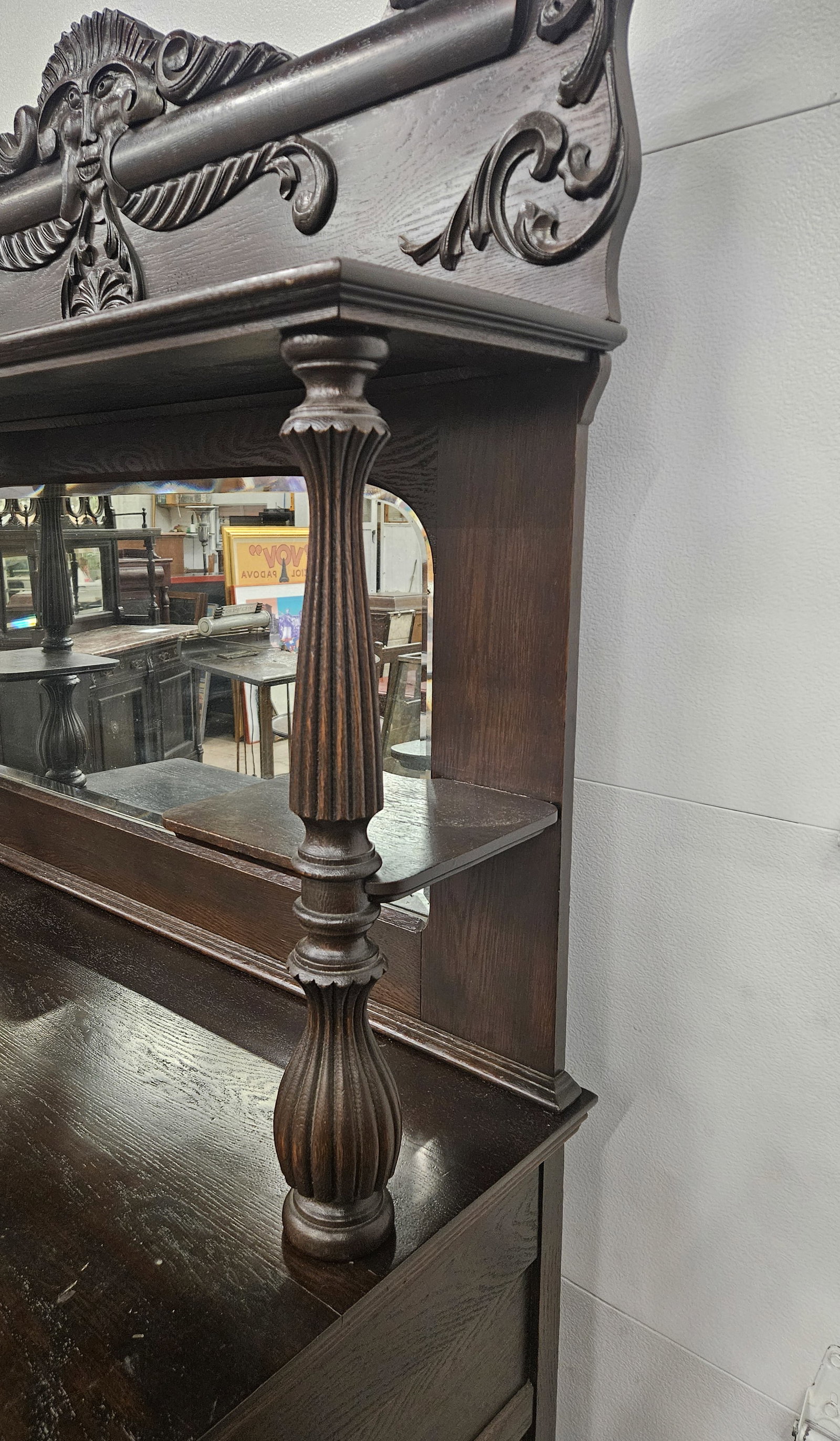 VICTORIAN OAK BUFFET - 4