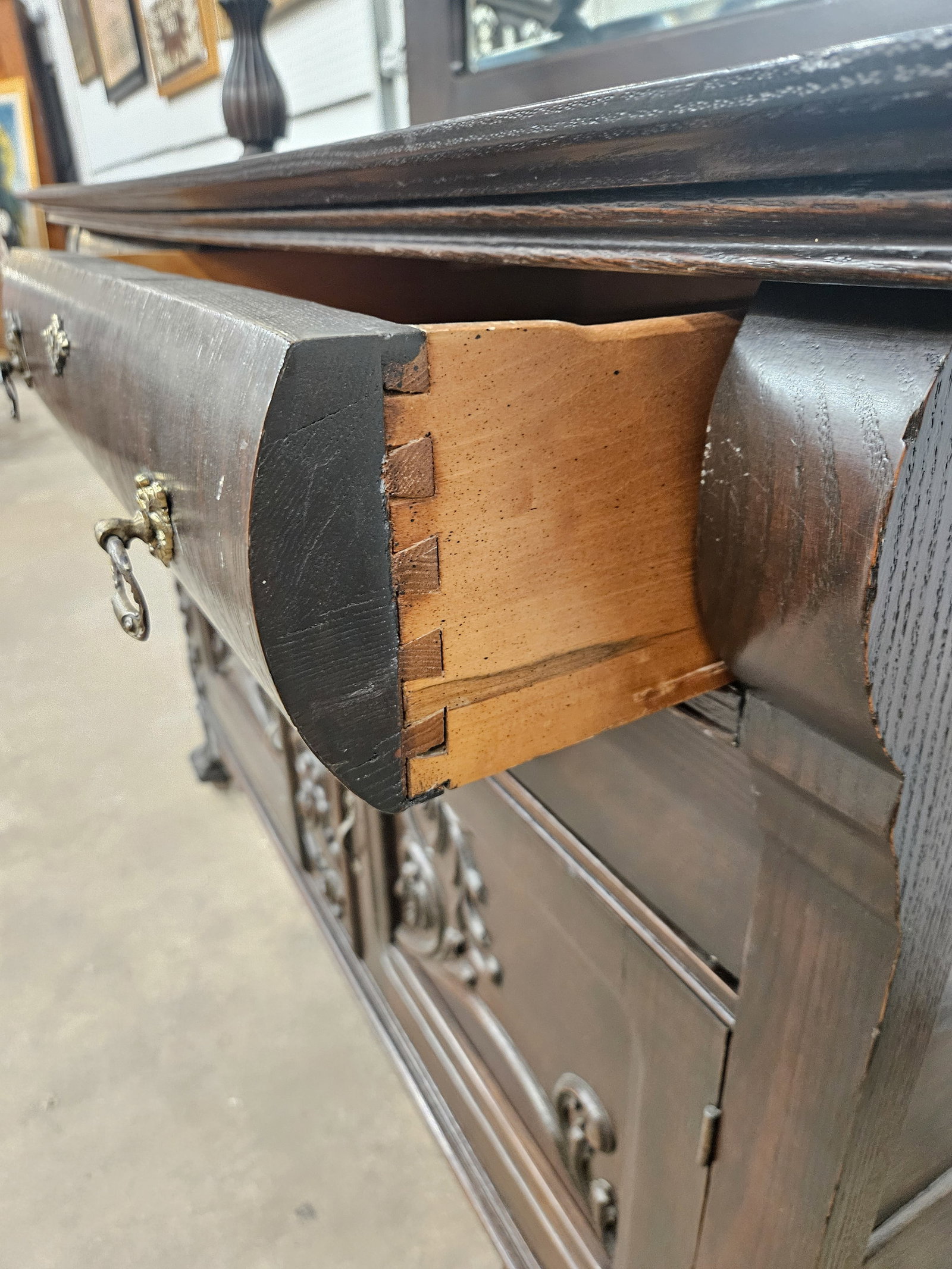 VICTORIAN OAK BUFFET - 5