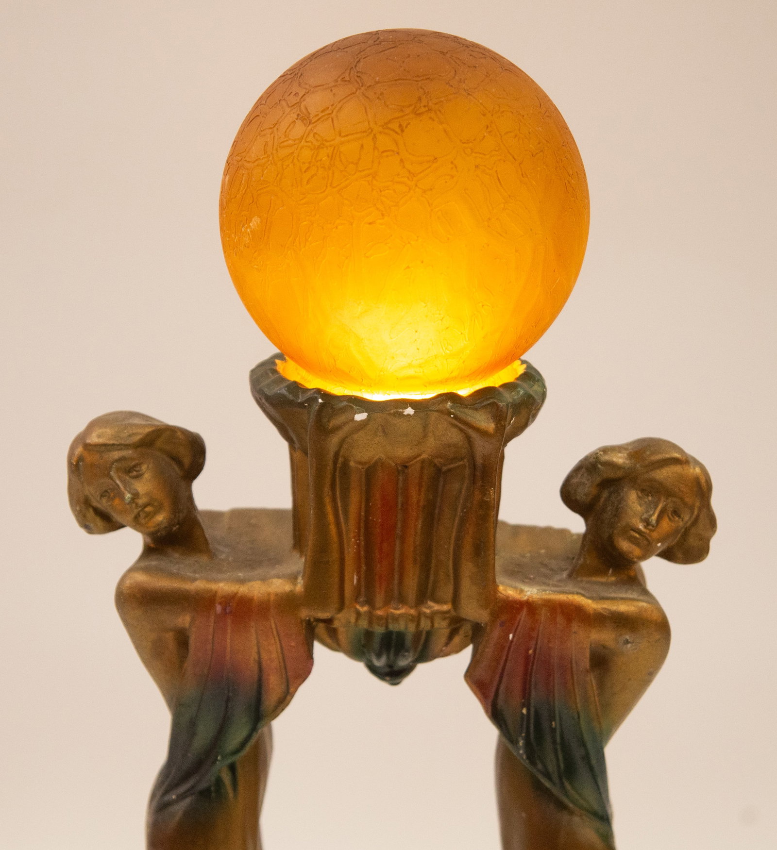 ART DECO FIGURAL LAMP - 3
