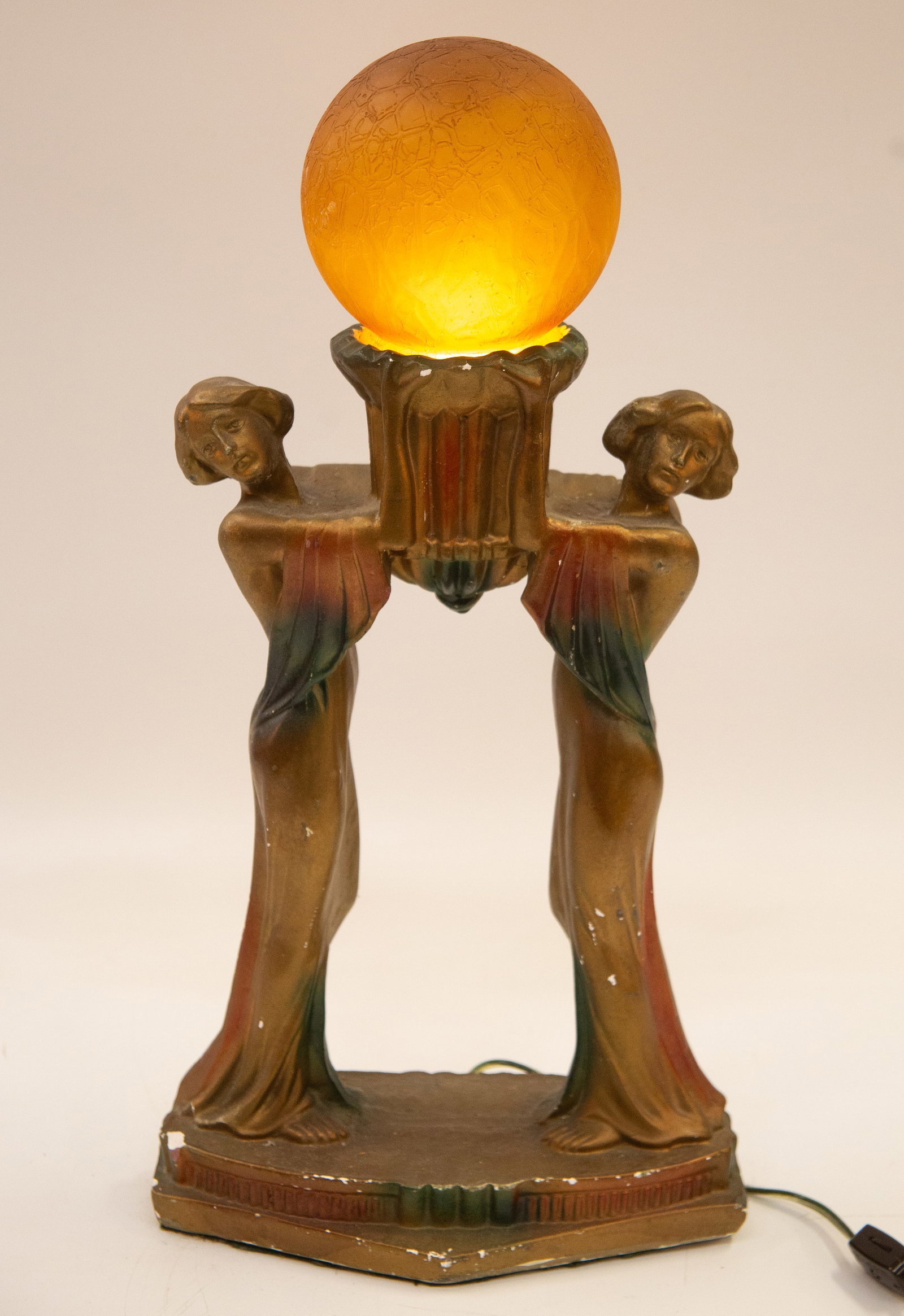ART DECO FIGURAL LAMP - 4