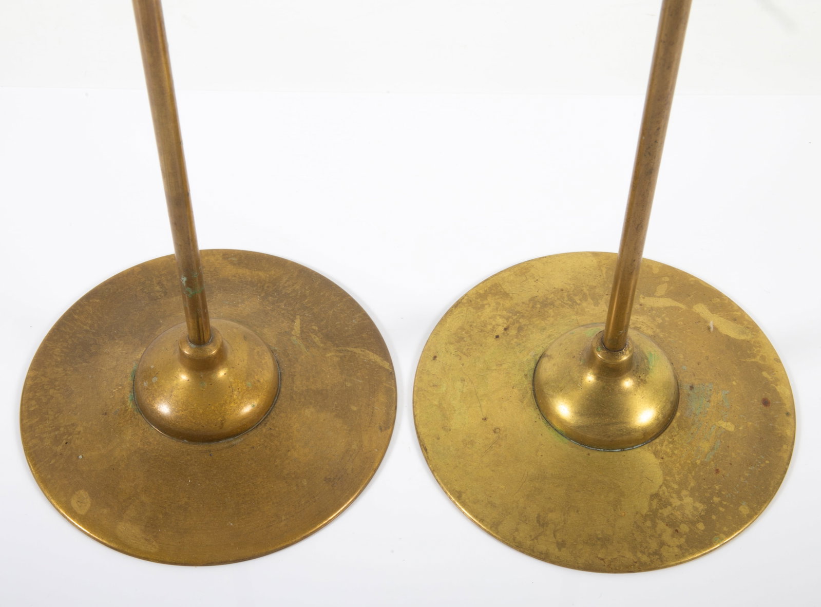 (2) VINTAGE BRASS CANDLESTICKS - 3