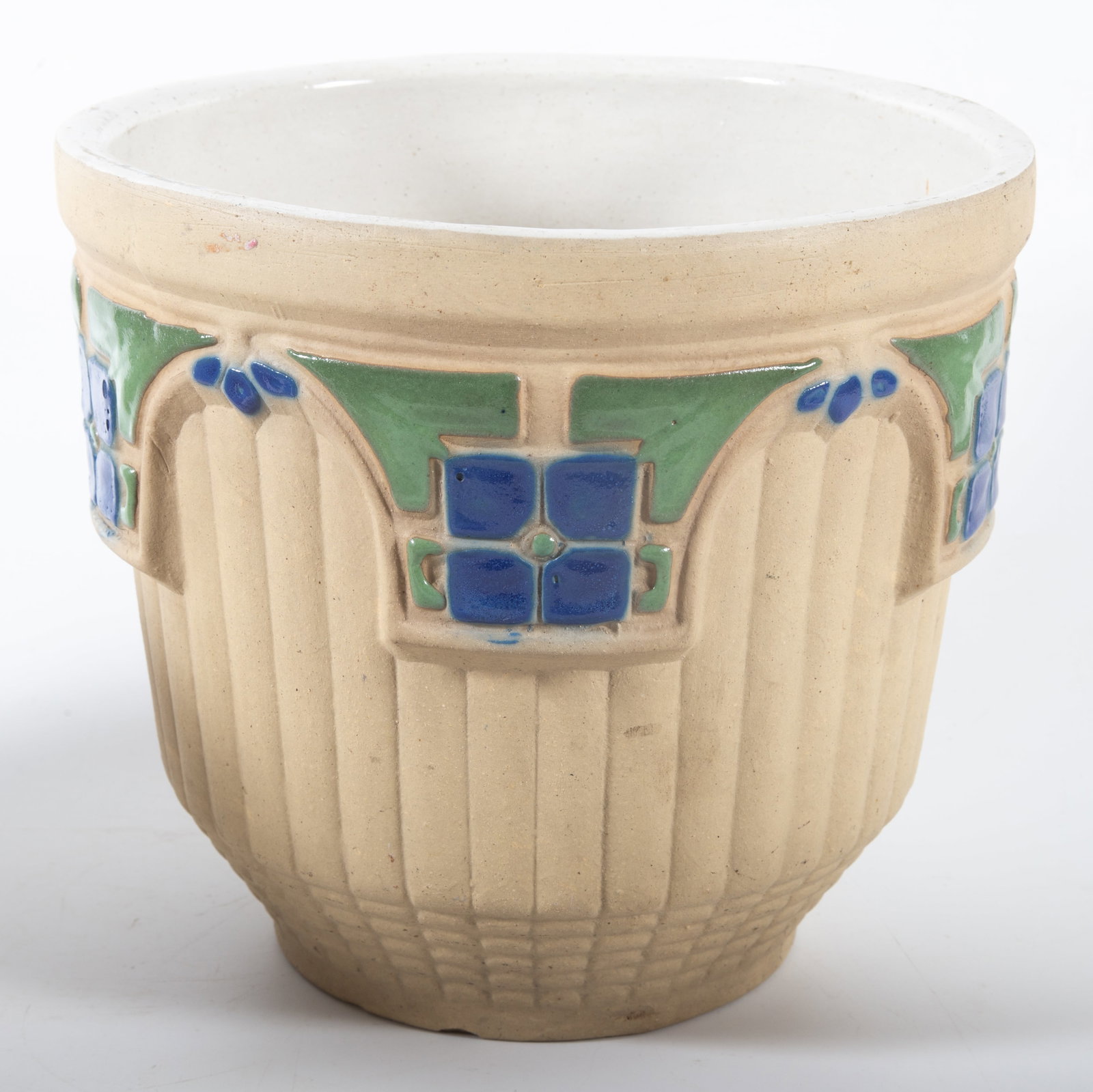 (4) ART POTTERY PLANTERS - 3