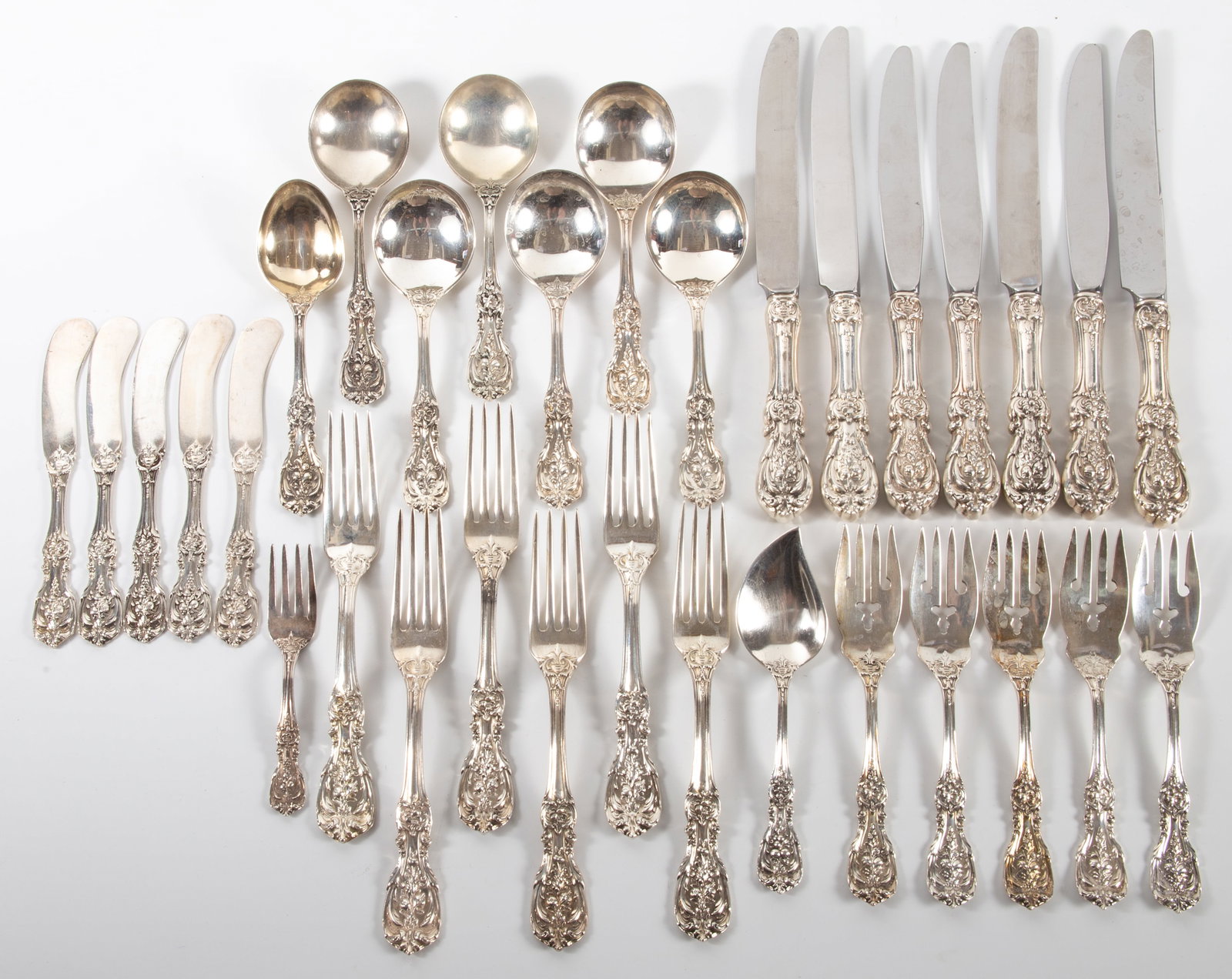 (32) PIECE STERLING FLATWARE SET (1 of 6)