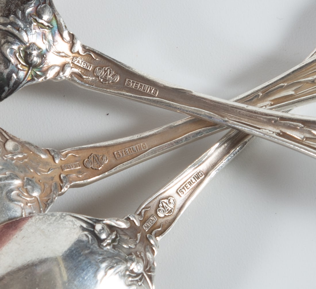 (12) STERLING SPOONS - 6