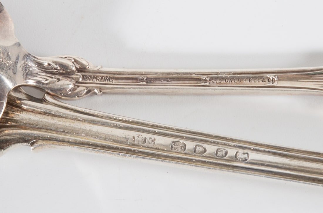 STERLING LADLE AND SERVING SPOON - 3