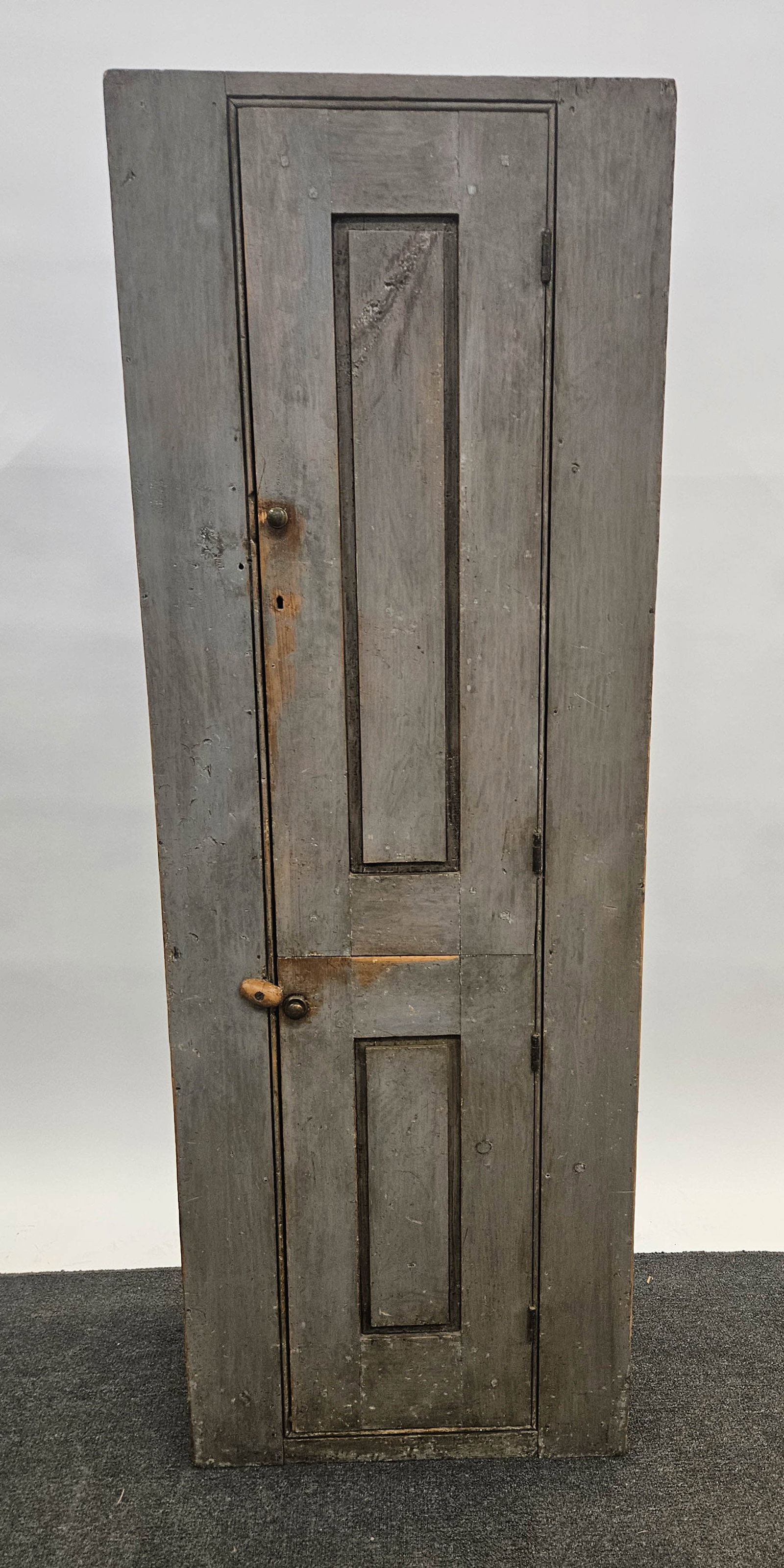 PAINTED (2) DOOR CHIMNEY CABINET (1 of 5)