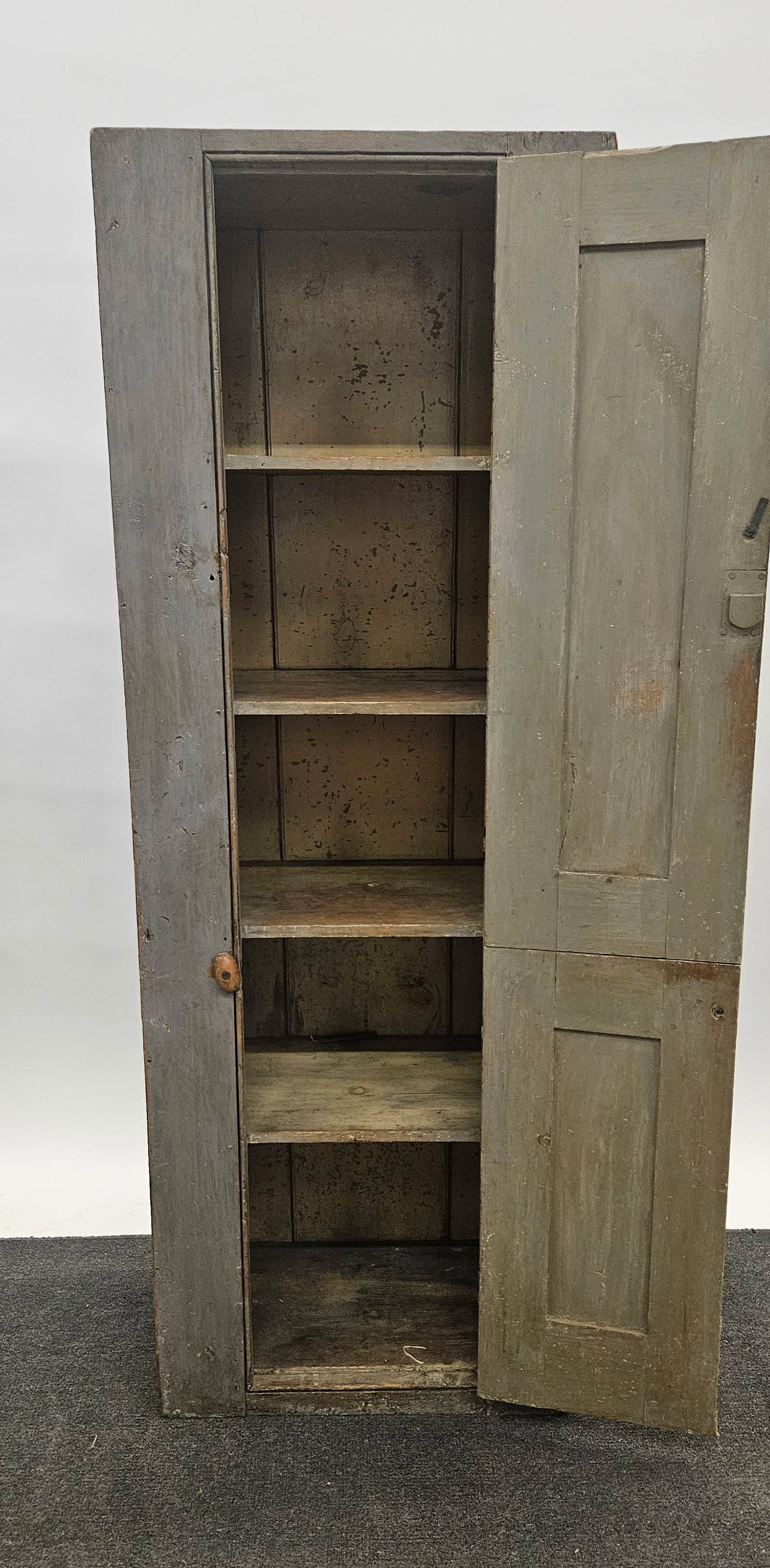 PAINTED (2) DOOR CHIMNEY CABINET - 2