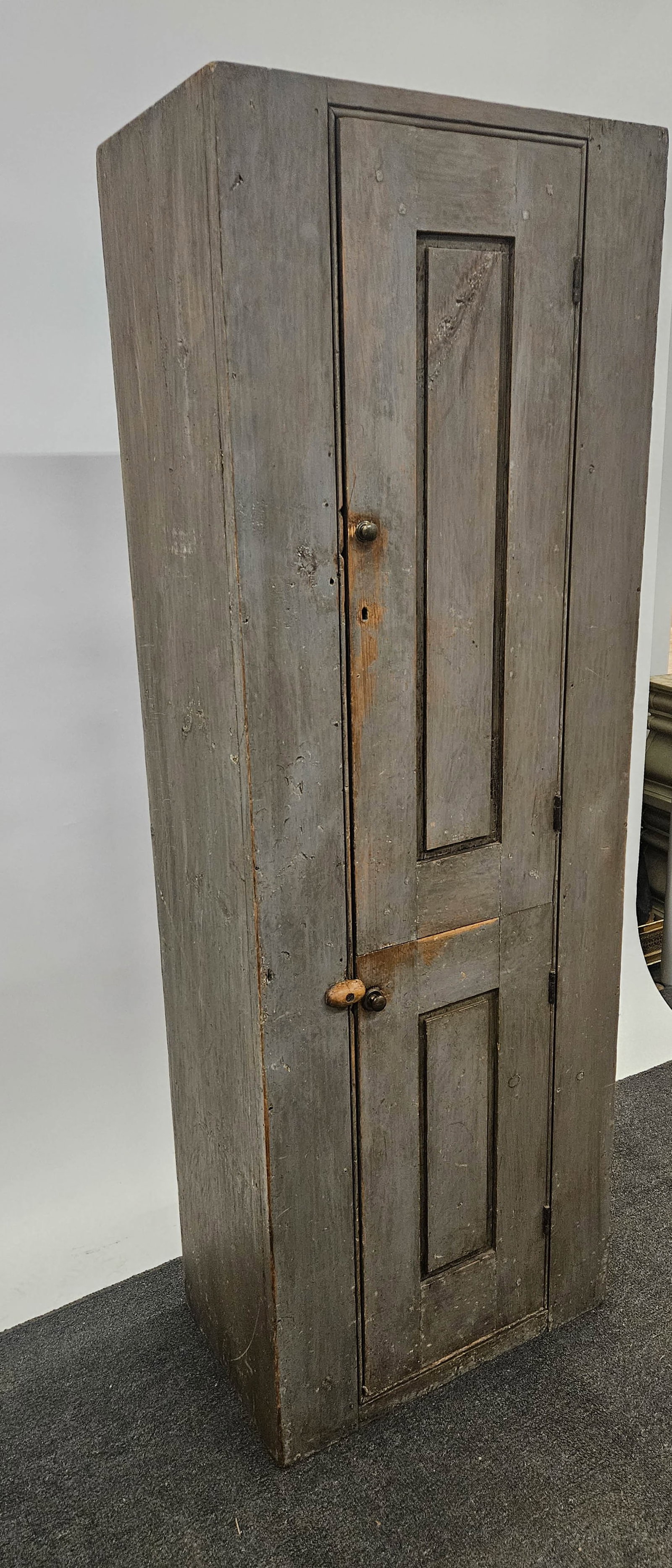 PAINTED (2) DOOR CHIMNEY CABINET - 3