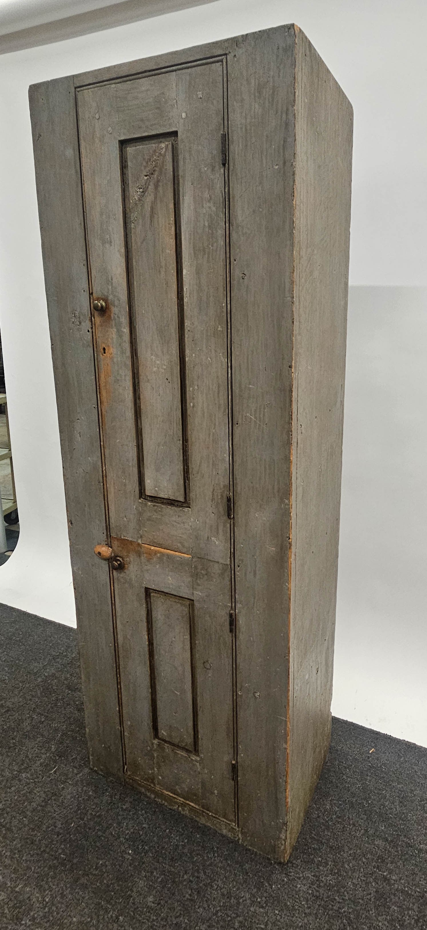 PAINTED (2) DOOR CHIMNEY CABINET - 4