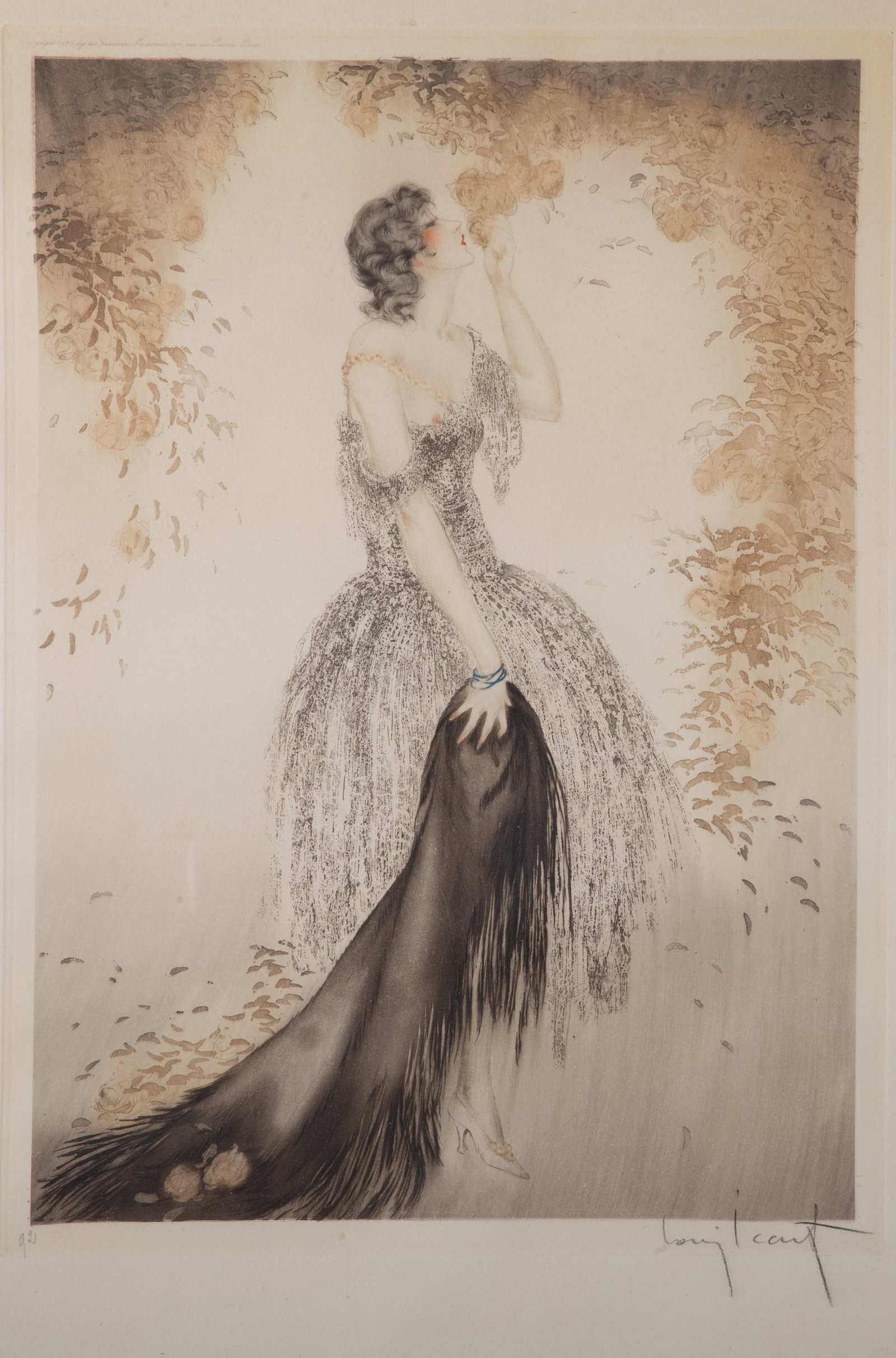 ICART "BLACK SHAWL" ETCHING - 2