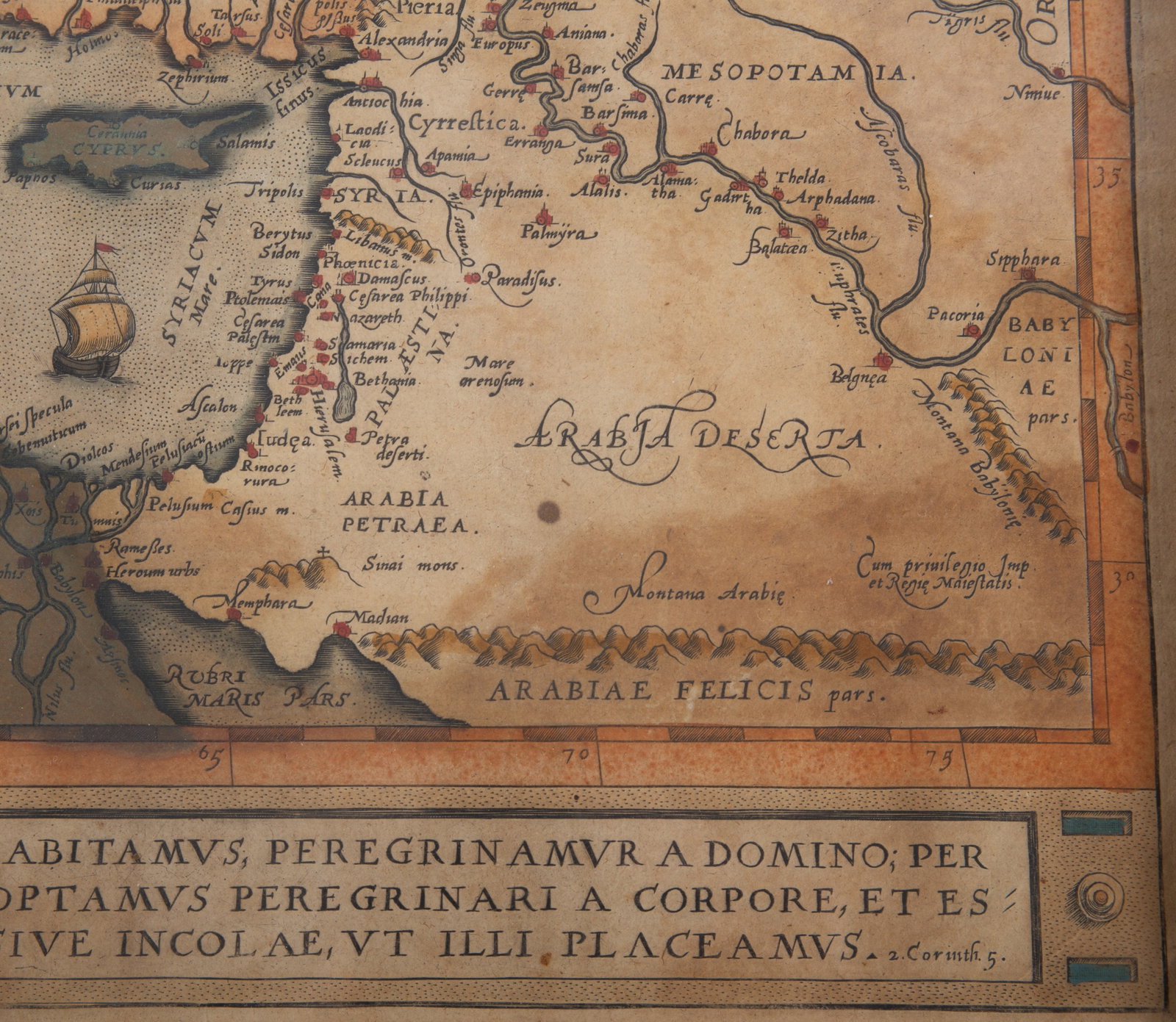 ORTELIUS ATLAS MAP PAGE - 3