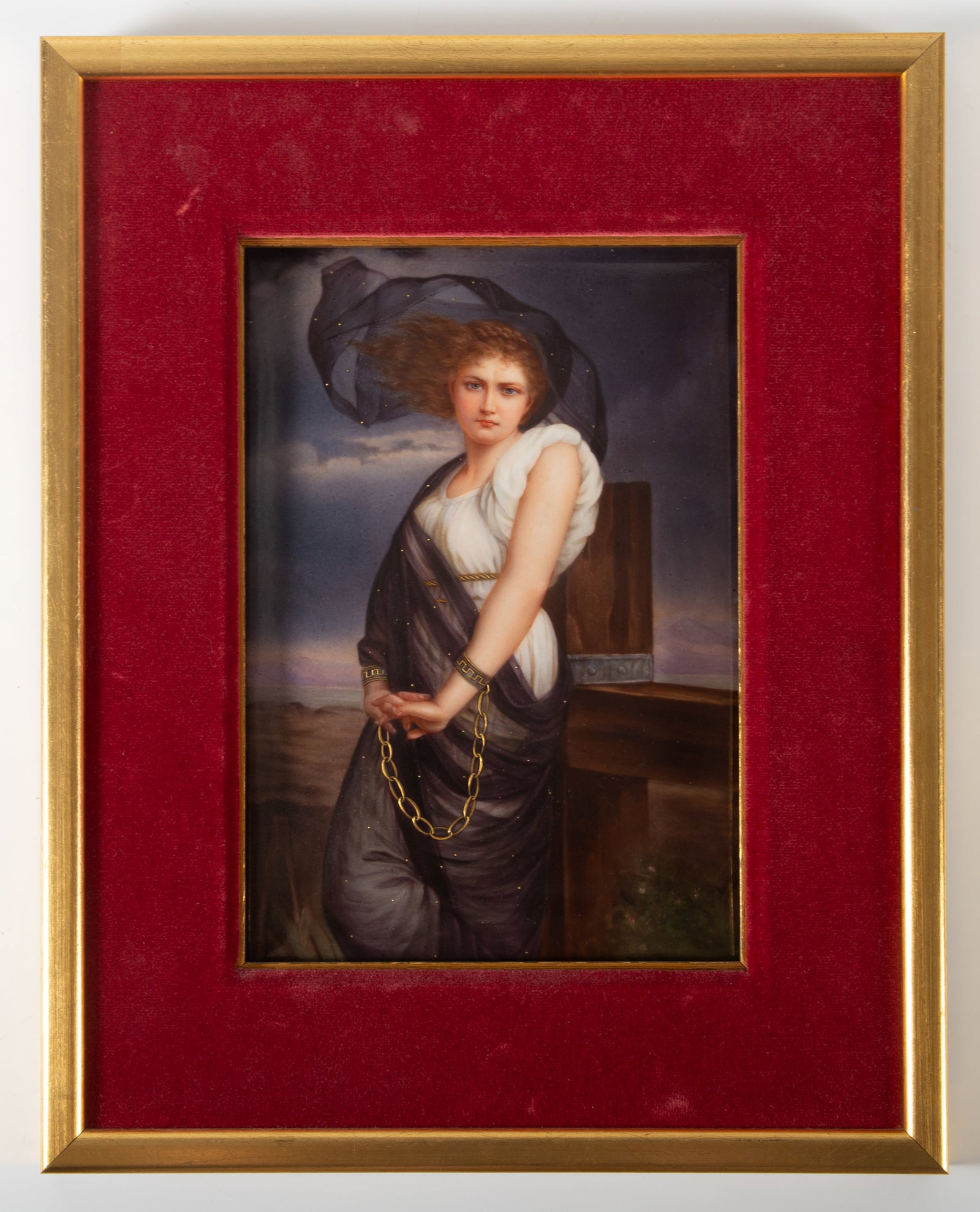 KPM PAINTED PLAQUE - 6