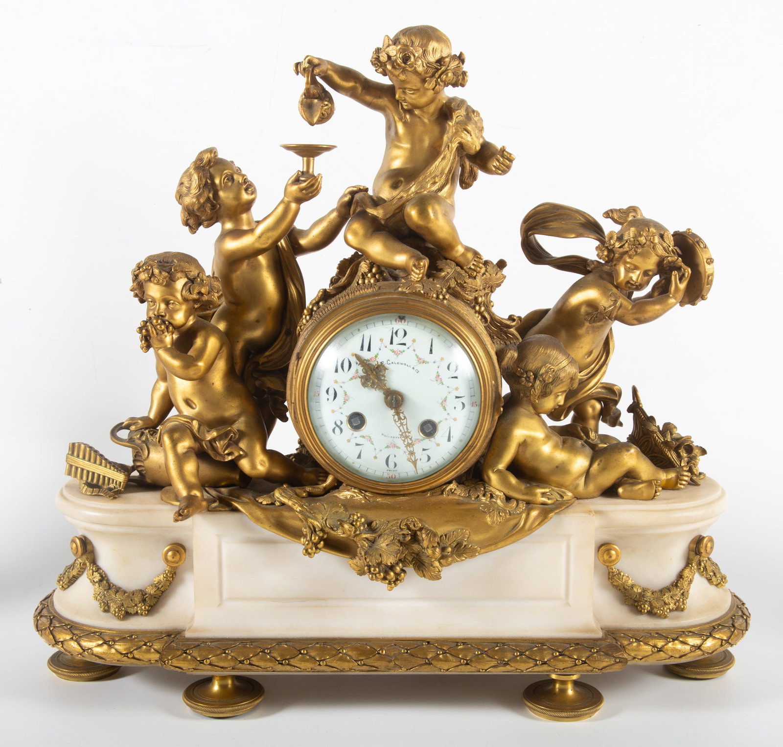 LOUIS XVI STYLE CLOCK SET - 4