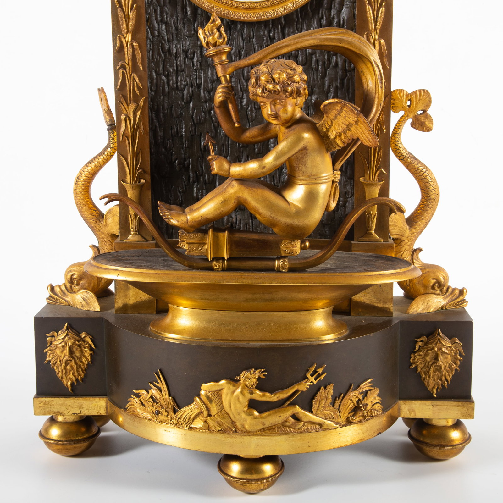 MANIERE FIGURAL BRONZE CLOCK - 2