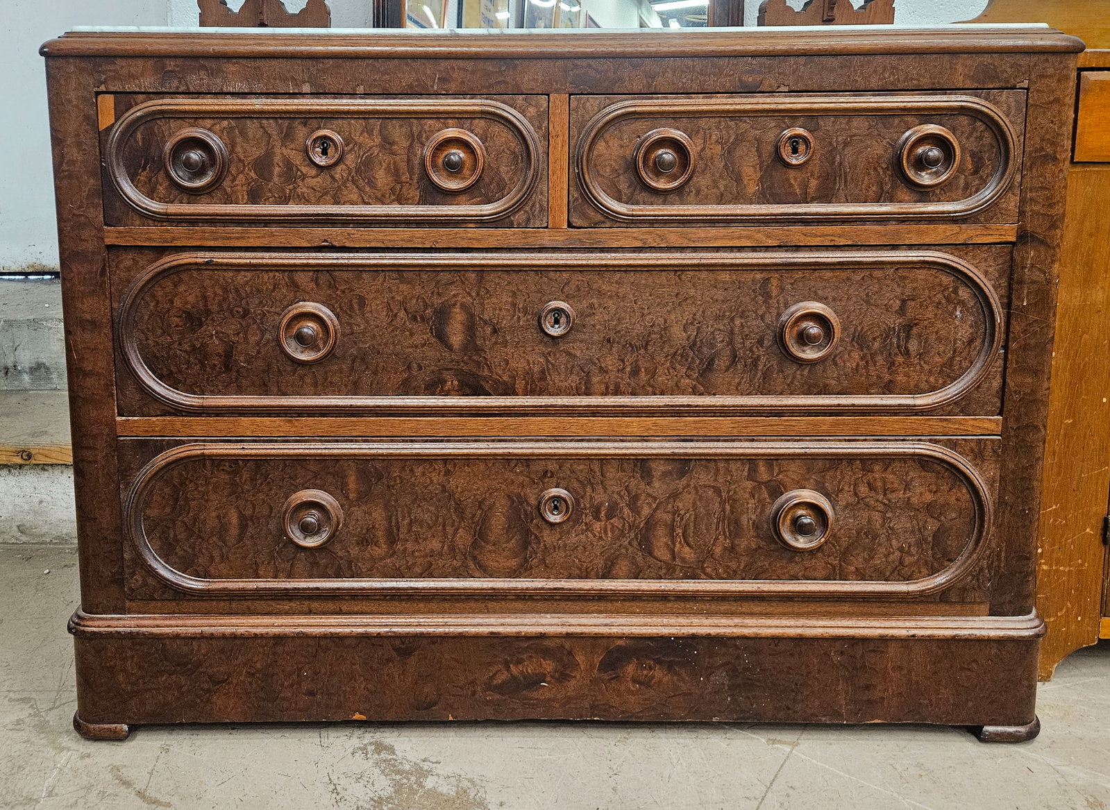 WALNUT VICTORIAN ARMOIRE - 12