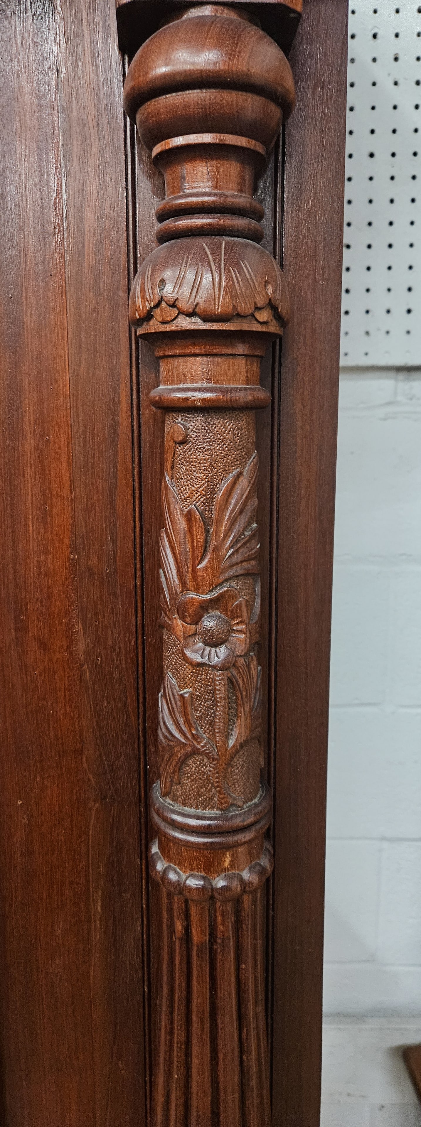 WALNUT VICTORIAN ARMOIRE - 2