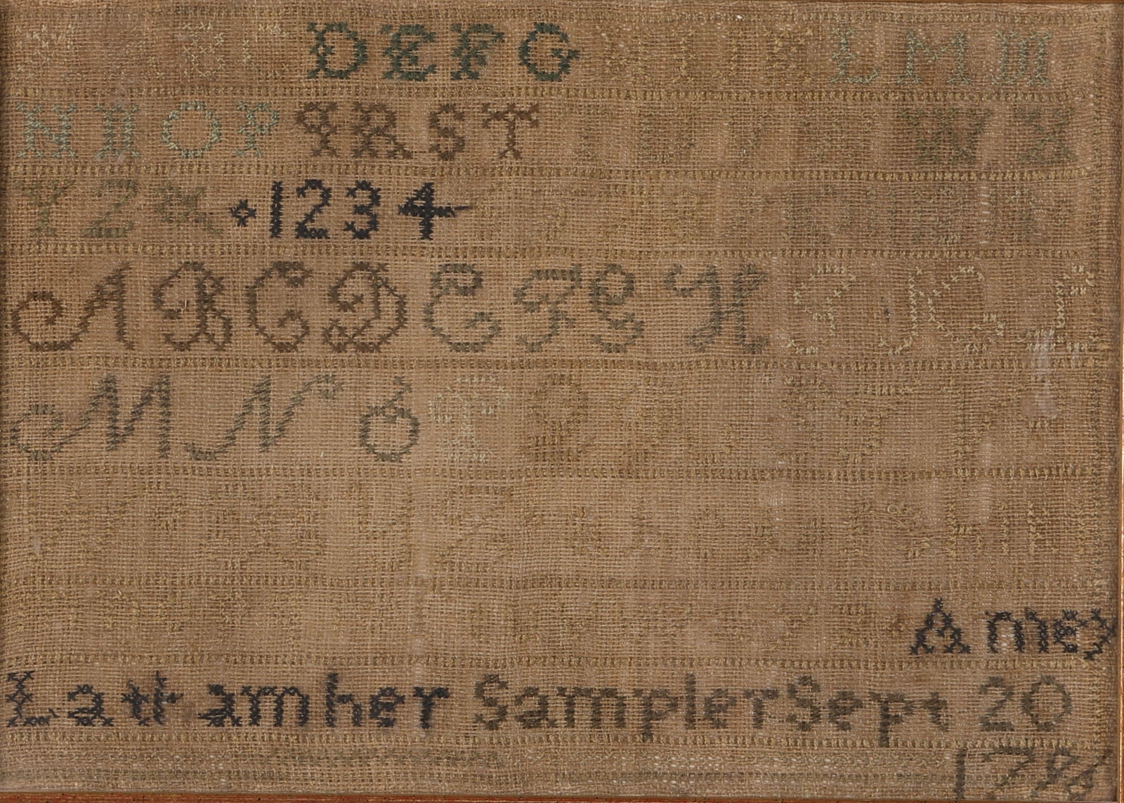 (2) SAMPLERS - 3