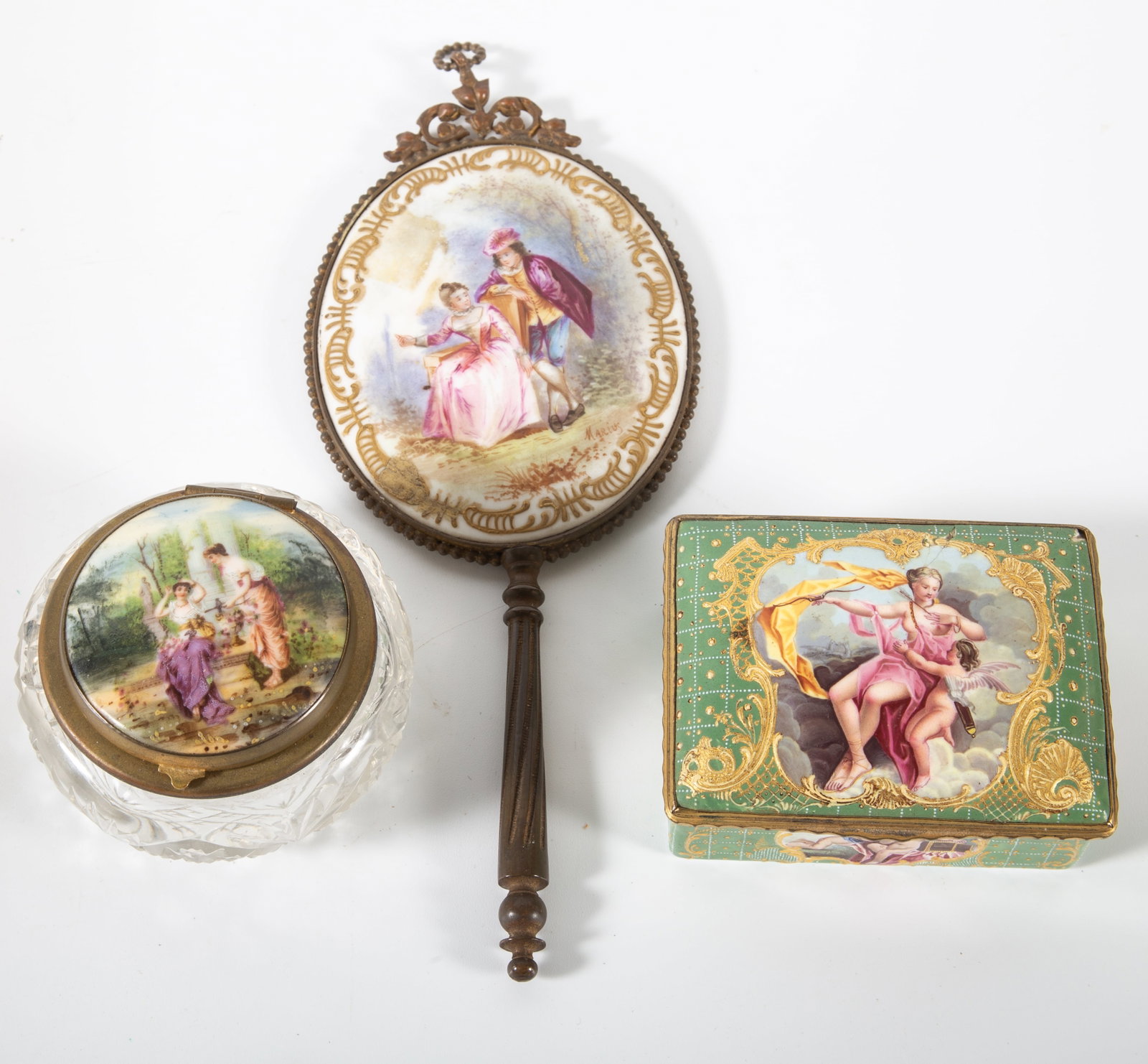(3) ENAMEL DRESSER ITEMS (1 of 9)