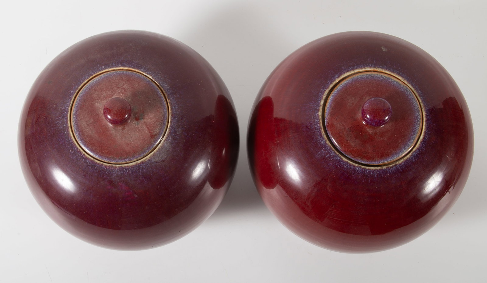 PAIR SANG DE BOEUF JARS - 2