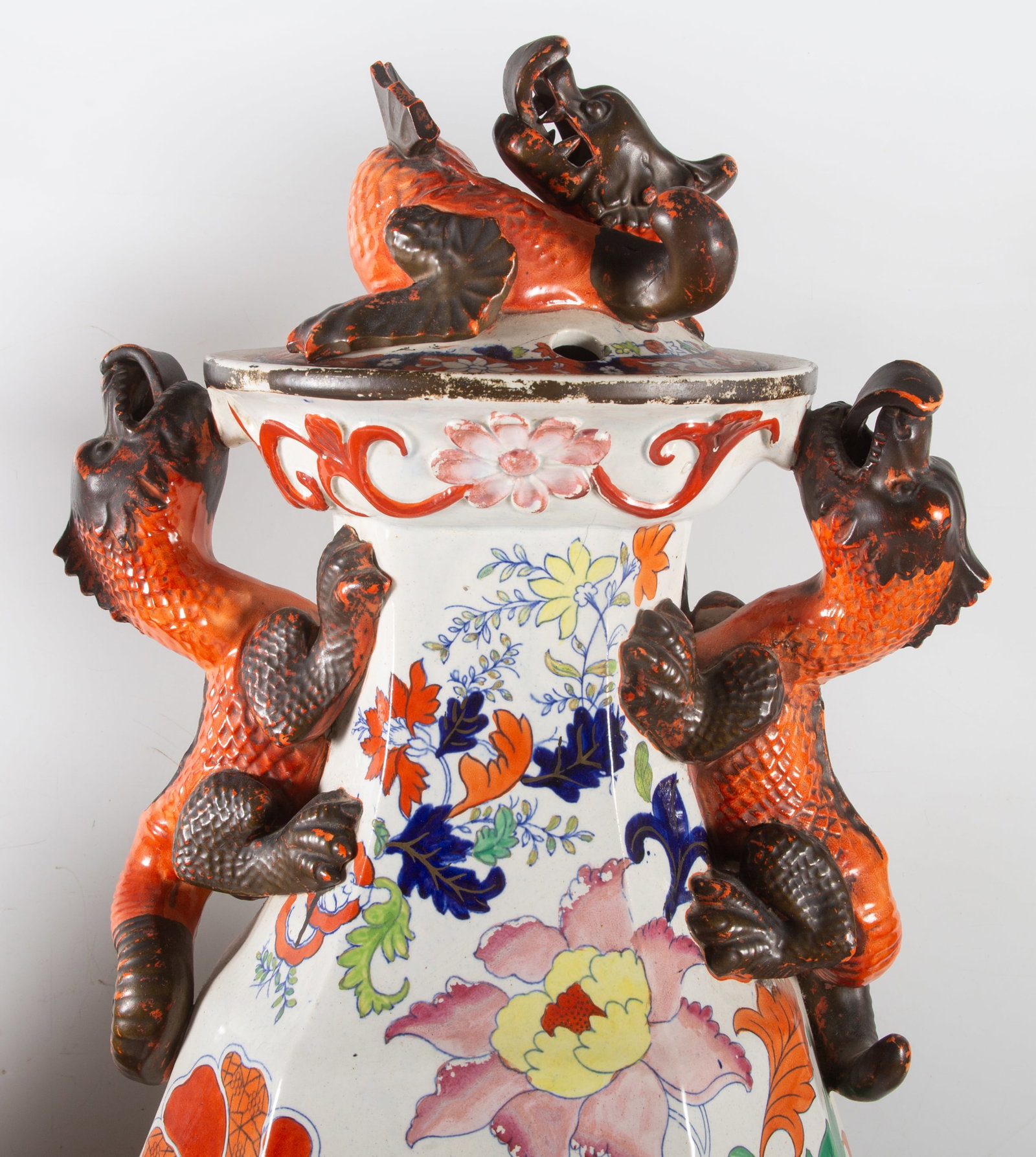 (2) LARGE MASON IRONSTONE JARS - 3