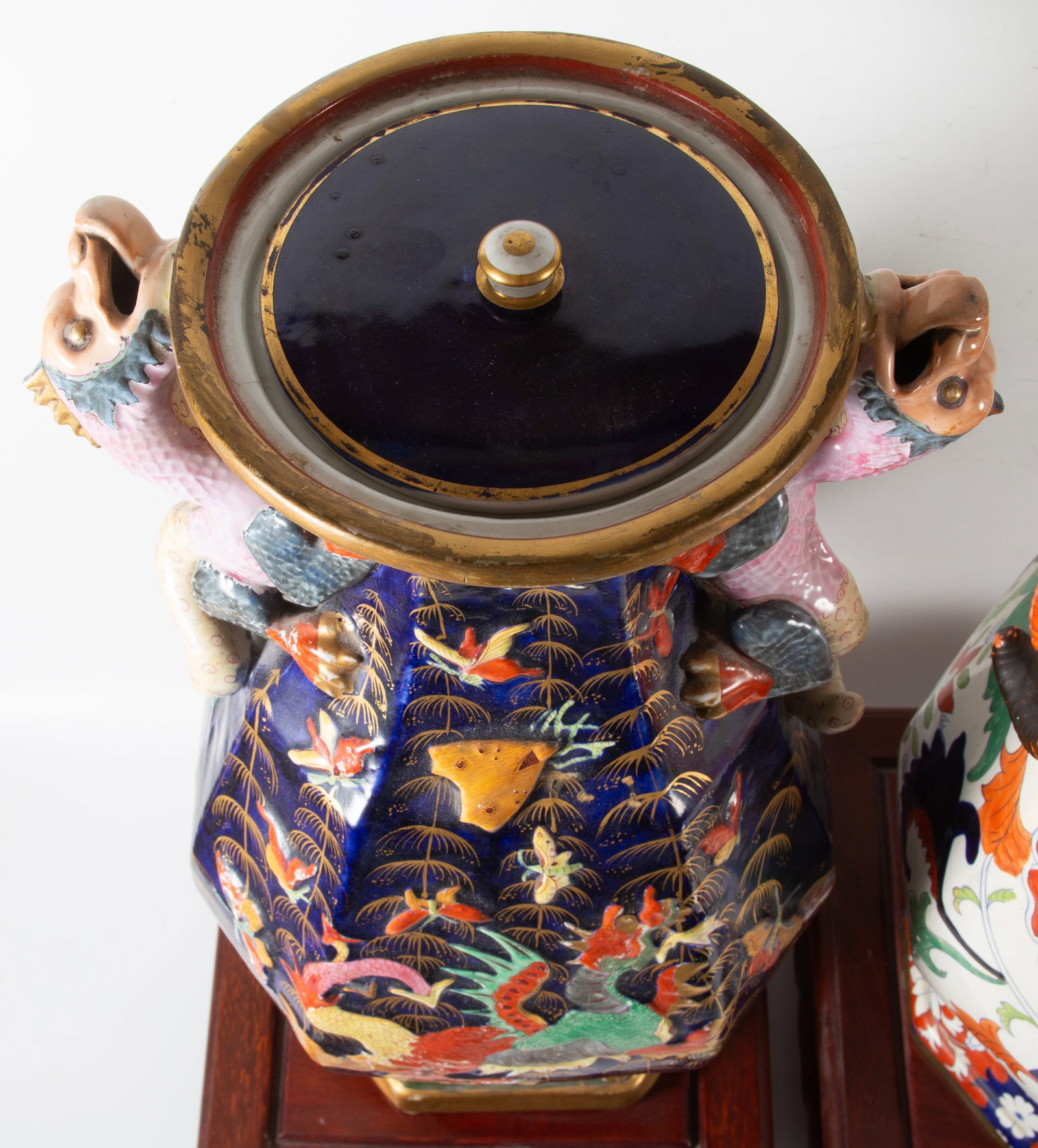 (2) LARGE MASON IRONSTONE JARS - 9