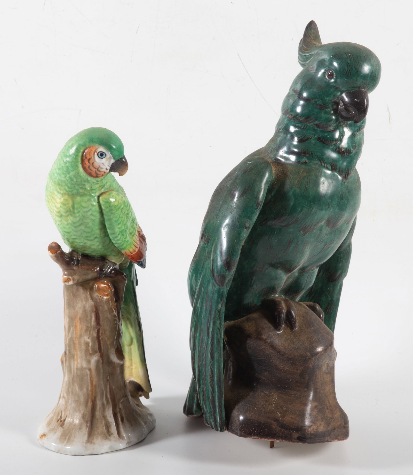 (2) CERAMIC PARROTS - 2
