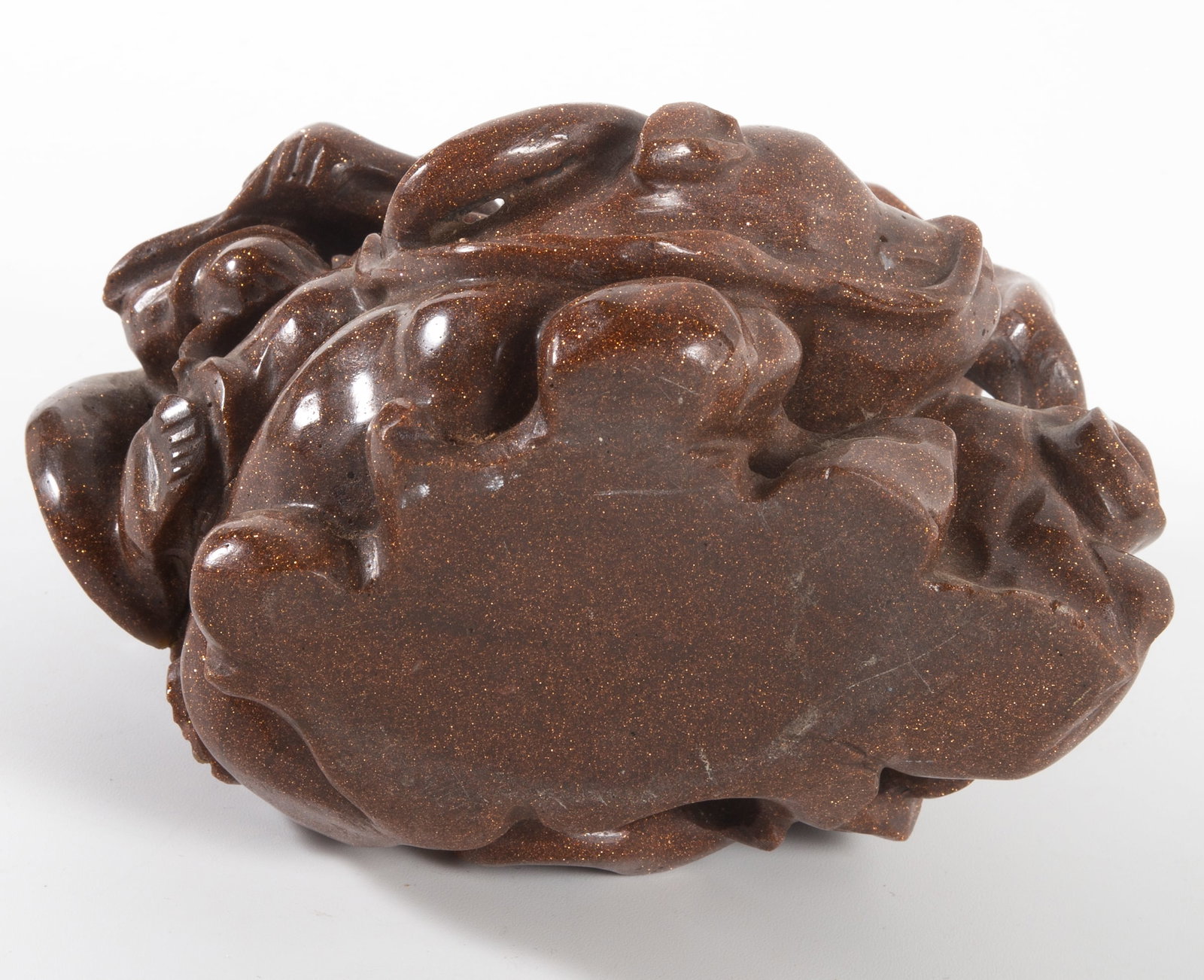 GOLDSTONE FIGURAL CARVING - 5