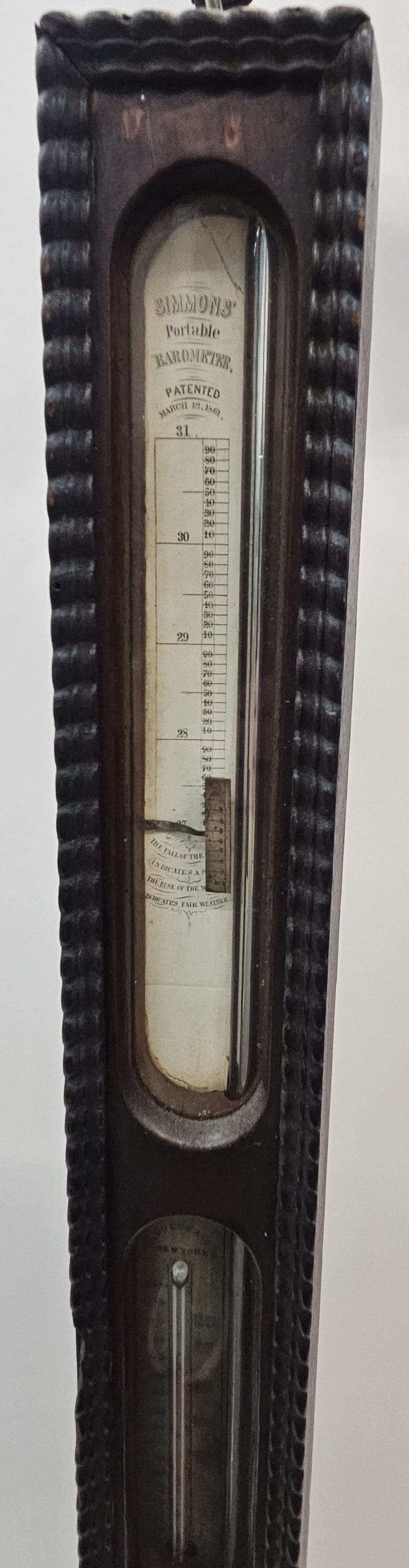 ANTIQUE STICK BAROMETER - 2