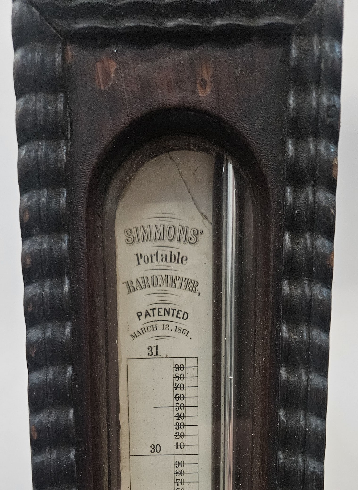 ANTIQUE STICK BAROMETER - 3