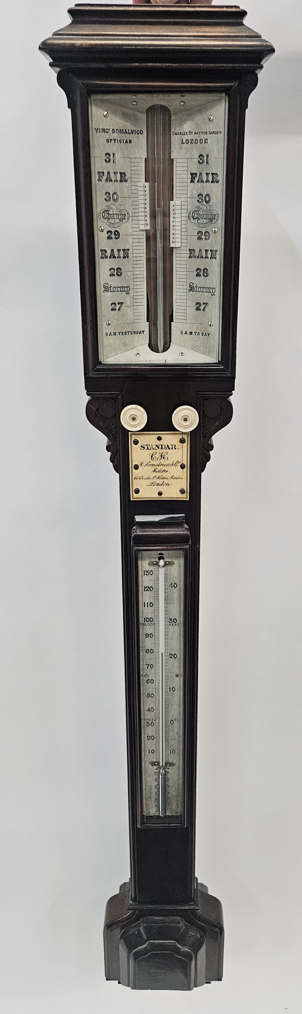 ANTIQUE STICK BAROMETER (1 of 8)
