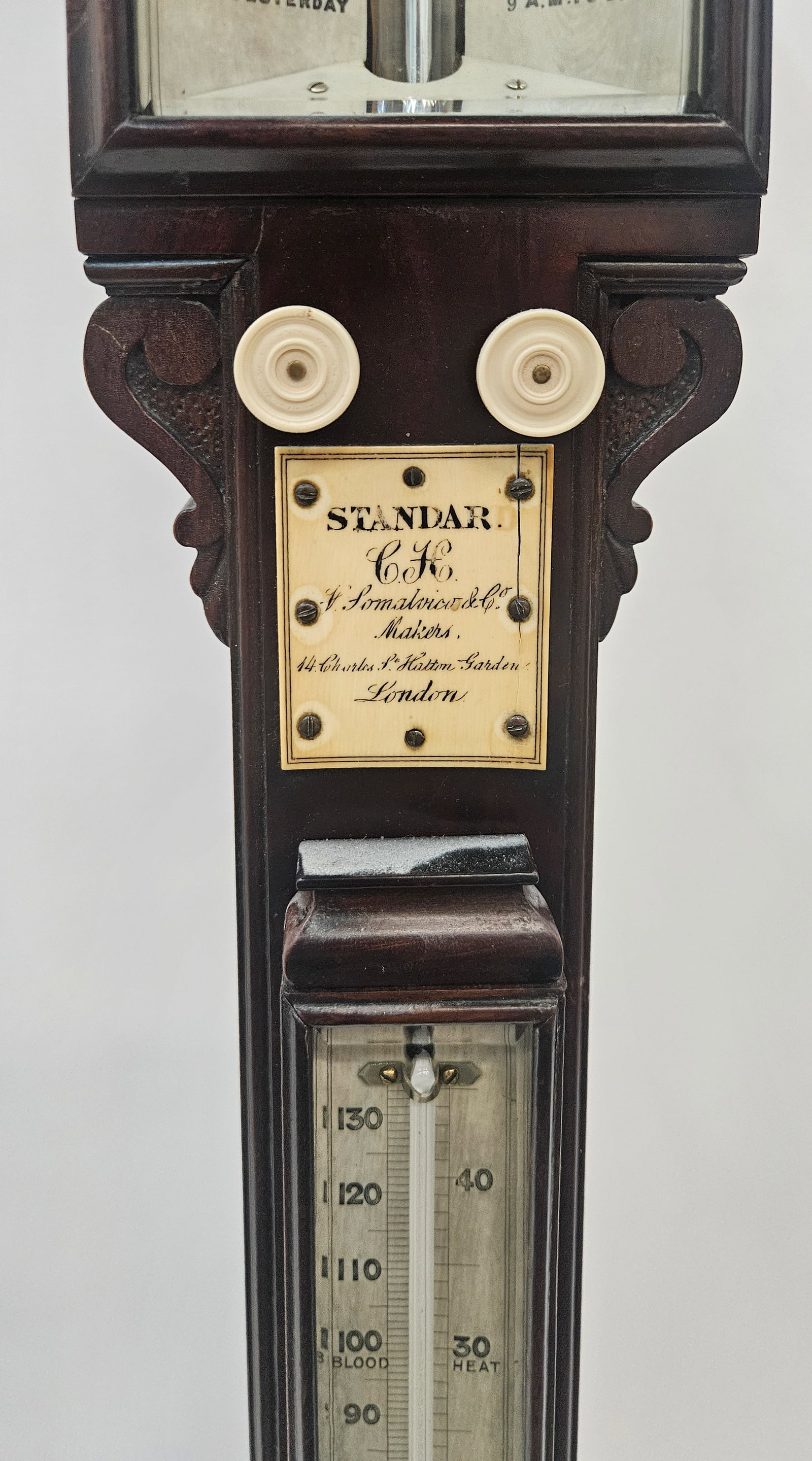 ANTIQUE STICK BAROMETER - 3