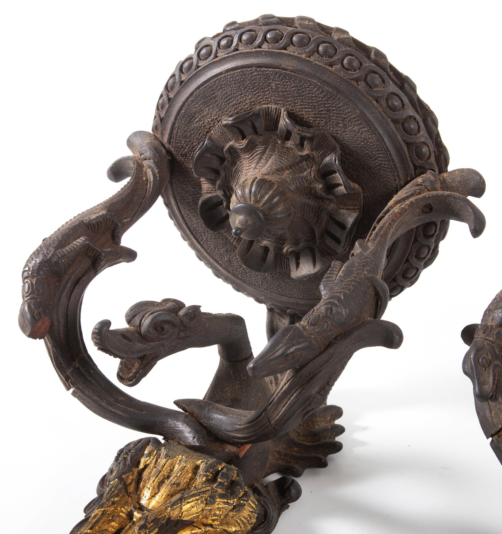 (2) CONTINENTAL FLORAL SCONCES - 2