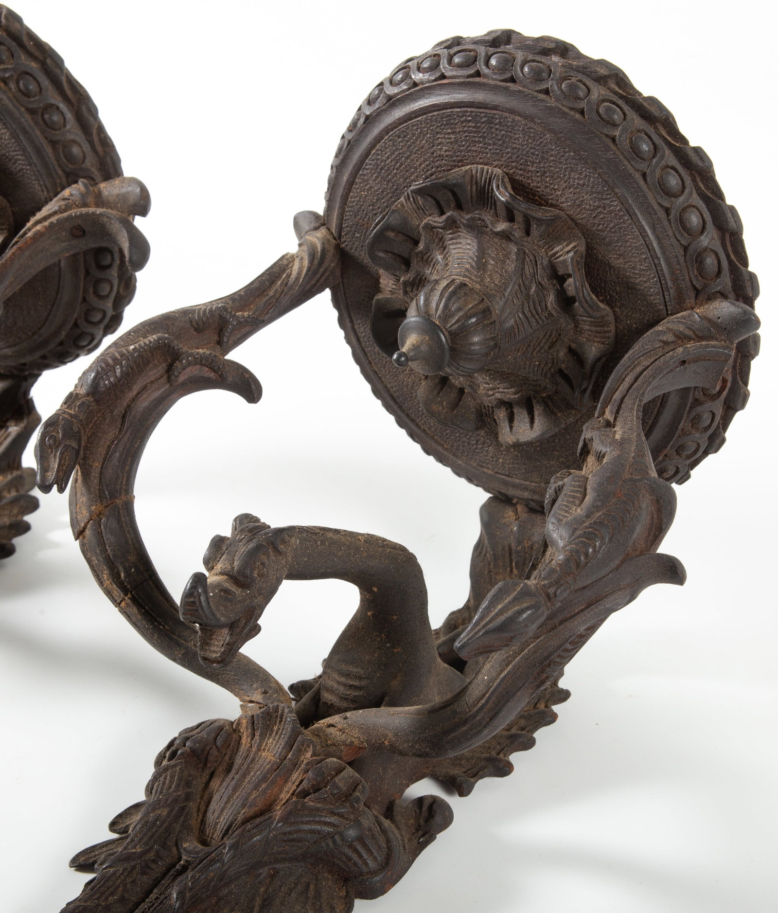 (2) CONTINENTAL FLORAL SCONCES - 3