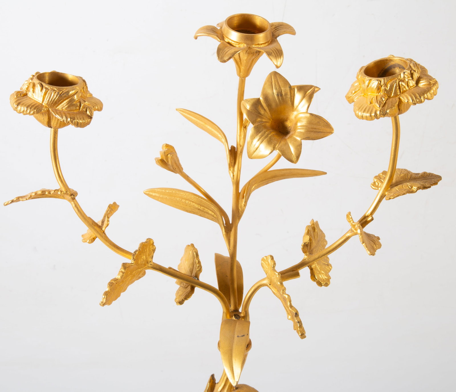 GILT BRONZE CANDELABRA - 4