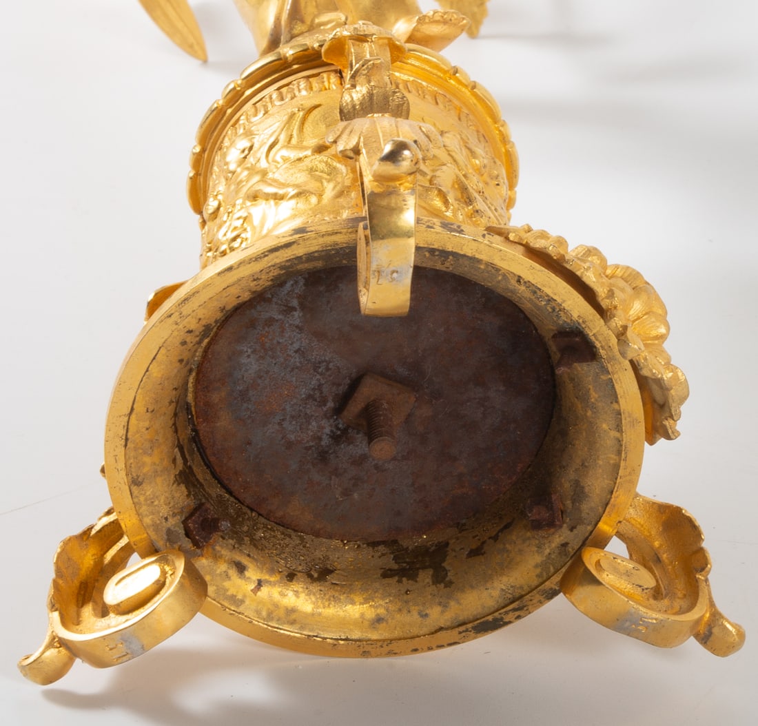 GILT BRONZE CANDELABRA - 7
